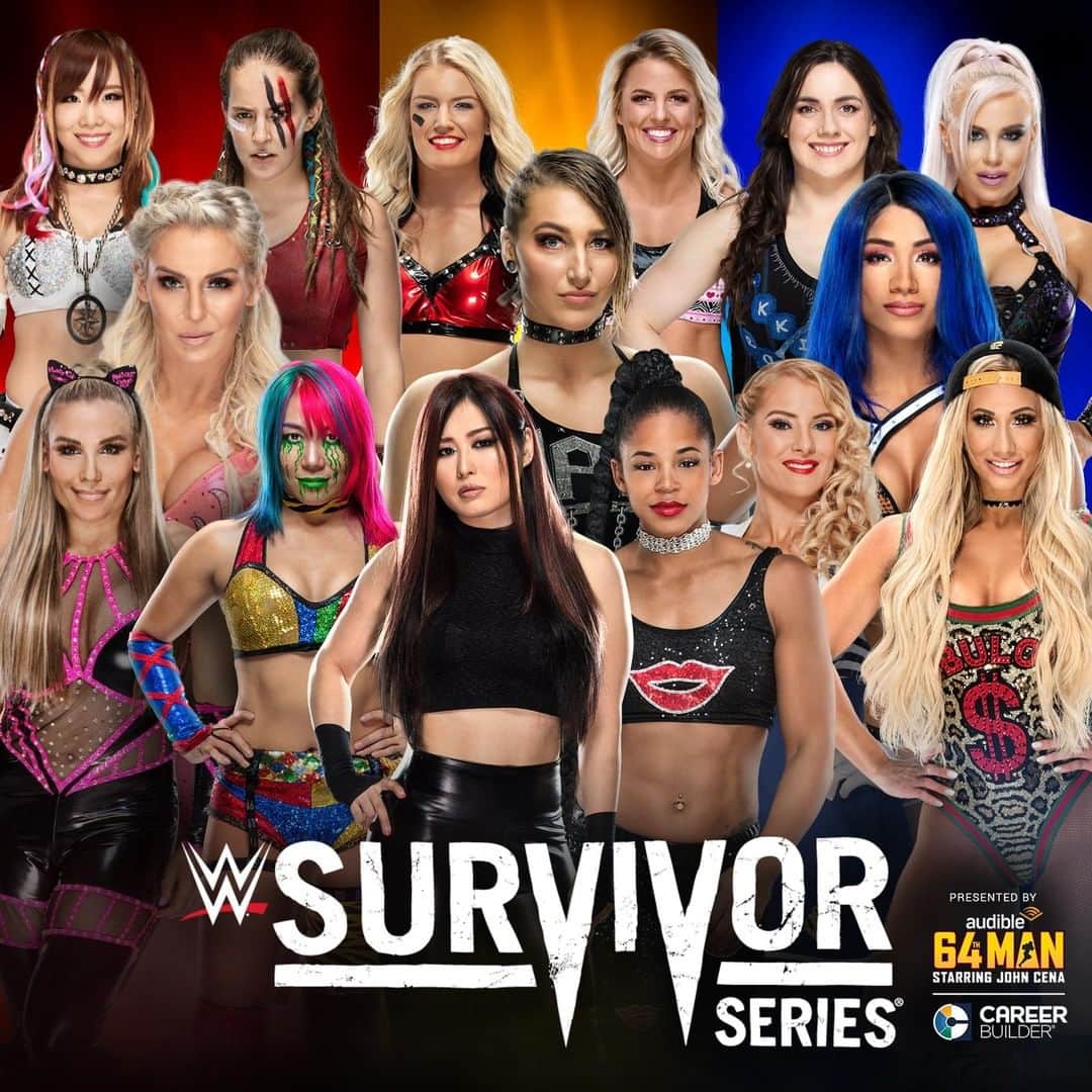 WWEさんのインスタグラム写真 - (WWEInstagram)「The playing field is set for the Women's #SurvivorSeries Elimination #TripleThreat Match. Who you got? ❤️💙💛」11月24日 13時00分 - wwe