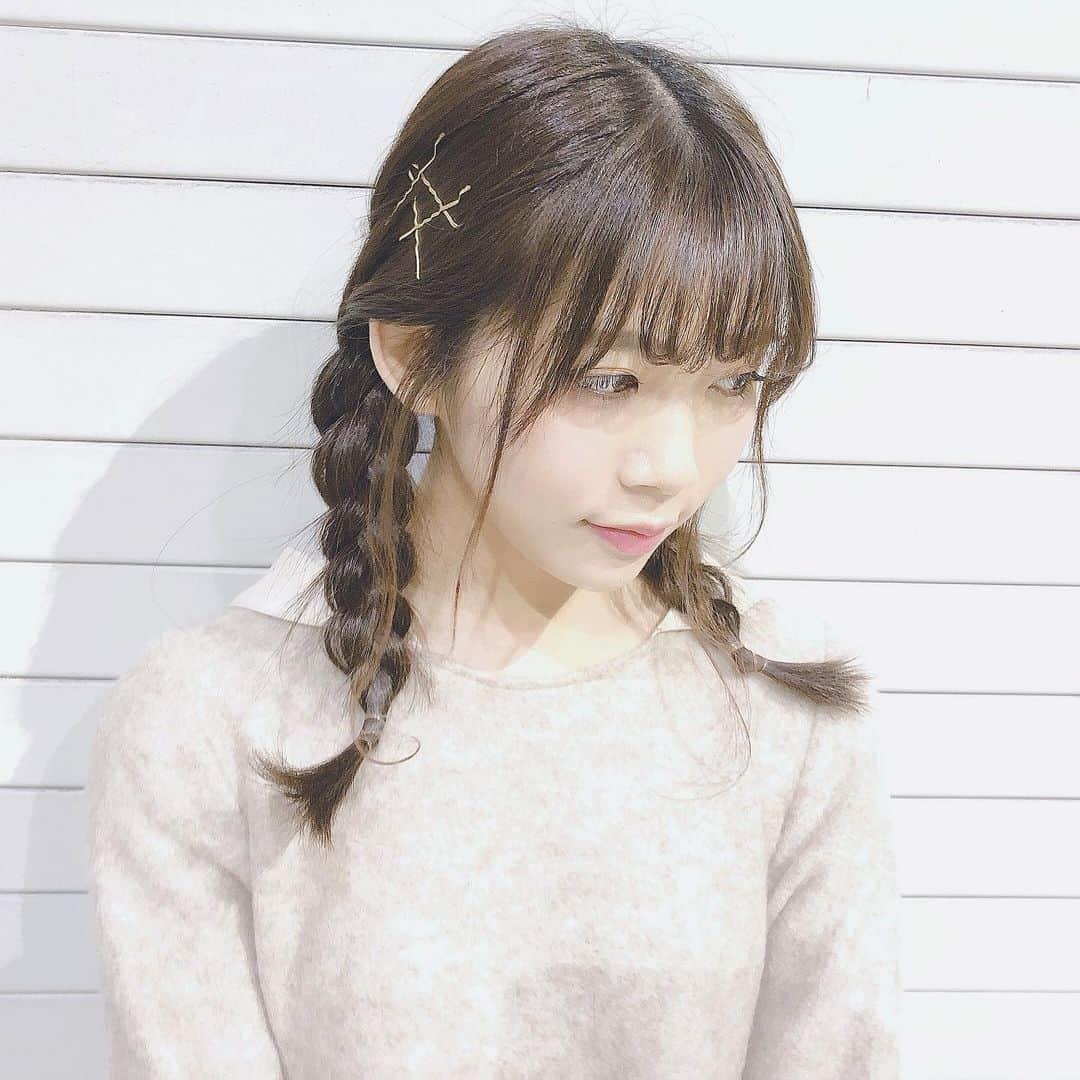 奈良未遥さんのインスタグラム写真 - (奈良未遥Instagram)「みつあみしてみた日¨̮ #握手会　#NGT48 #奈良未遥 みつあみはる👧🏻 握手会ありがとうございました！」11月24日 12時37分 - mihapiyo._.48