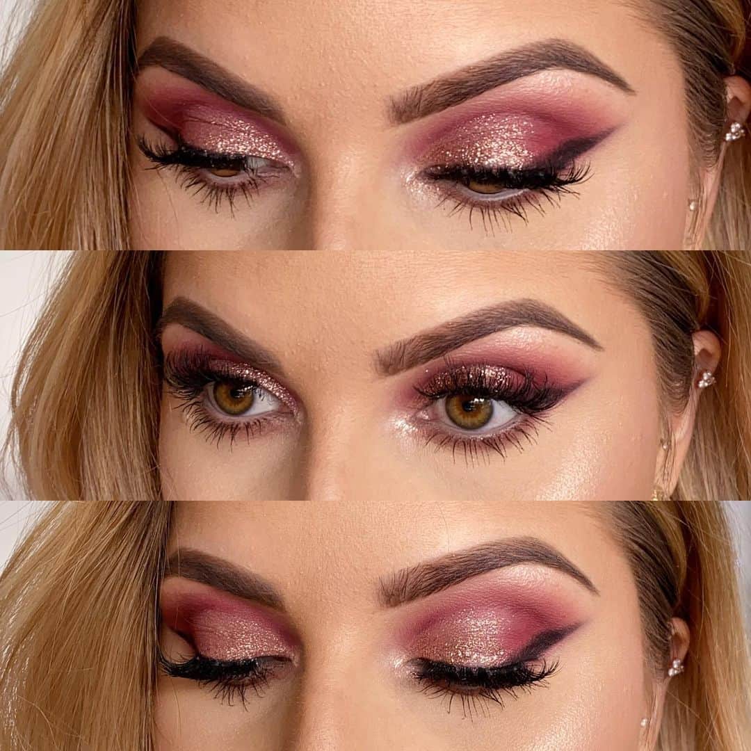 Shannonのインスタグラム：「Shiny ✨ using @nikkiajoycosmetics and @makeupwithjah palette with @bperfectcosmetics 💕🥰 the tutorial is up on my YouTube channel! 🙏🏼 https://youtu.be/_xyh-jWMcVQ」