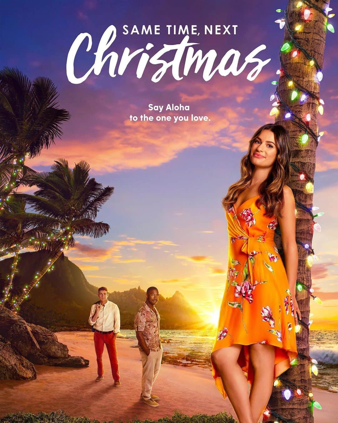 リア・ミシェルさんのインスタグラム写真 - (リア・ミシェルInstagram)「#ChristmasIn.... Hawaii!?☀️🌊🎄New poster for my holiday movie coming out December 5th on @abcnetwork 💛 #SameTimeNextChristmas」11月24日 4時46分 - leamichele