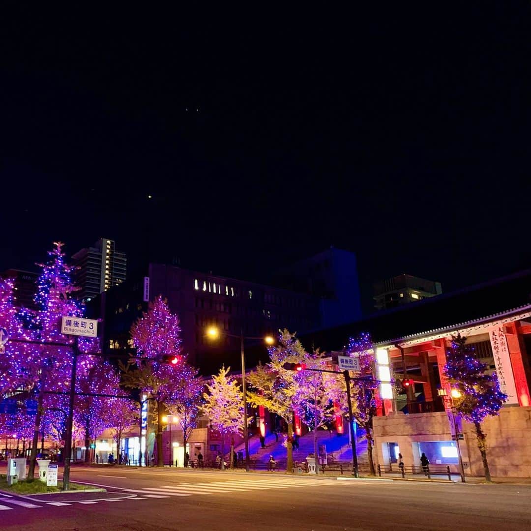 大桃美代子さんのインスタグラム写真 - (大桃美代子Instagram)「よく晴れた大阪。  今はイルミネーションもきれい。✨✨✨ 梅田が、変わっていてビックリ。  詳しくはブログにて。 クリスマス前に、また行きたい。。 #大阪#御堂筋イルミネーション#御堂筋#osaka #大阪城#」11月24日 6時00分 - miyoko_omomo