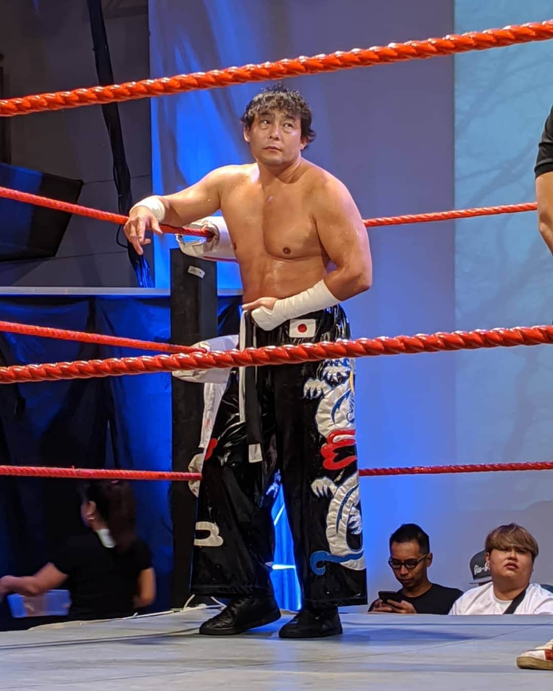 TAJIRIのインスタグラム：「Looks young. #tajiri #prowrestling #singapore #spw」