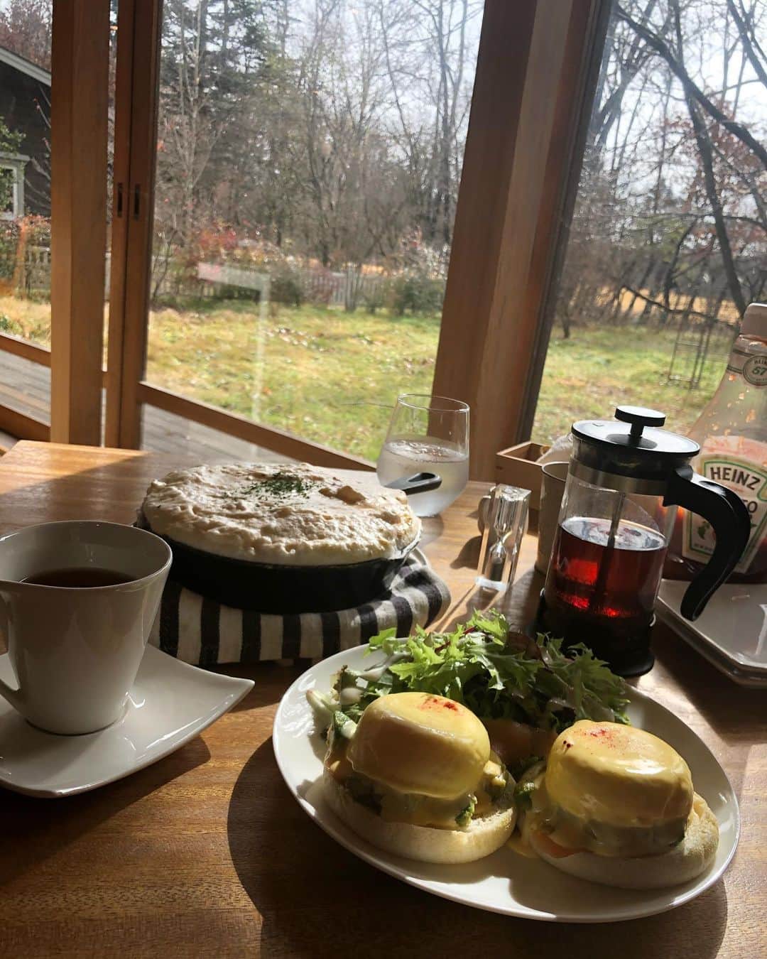 渡辺かなえのインスタグラム：「カフェ女子っぽい休日　二軒目ブランチ終了❤️」