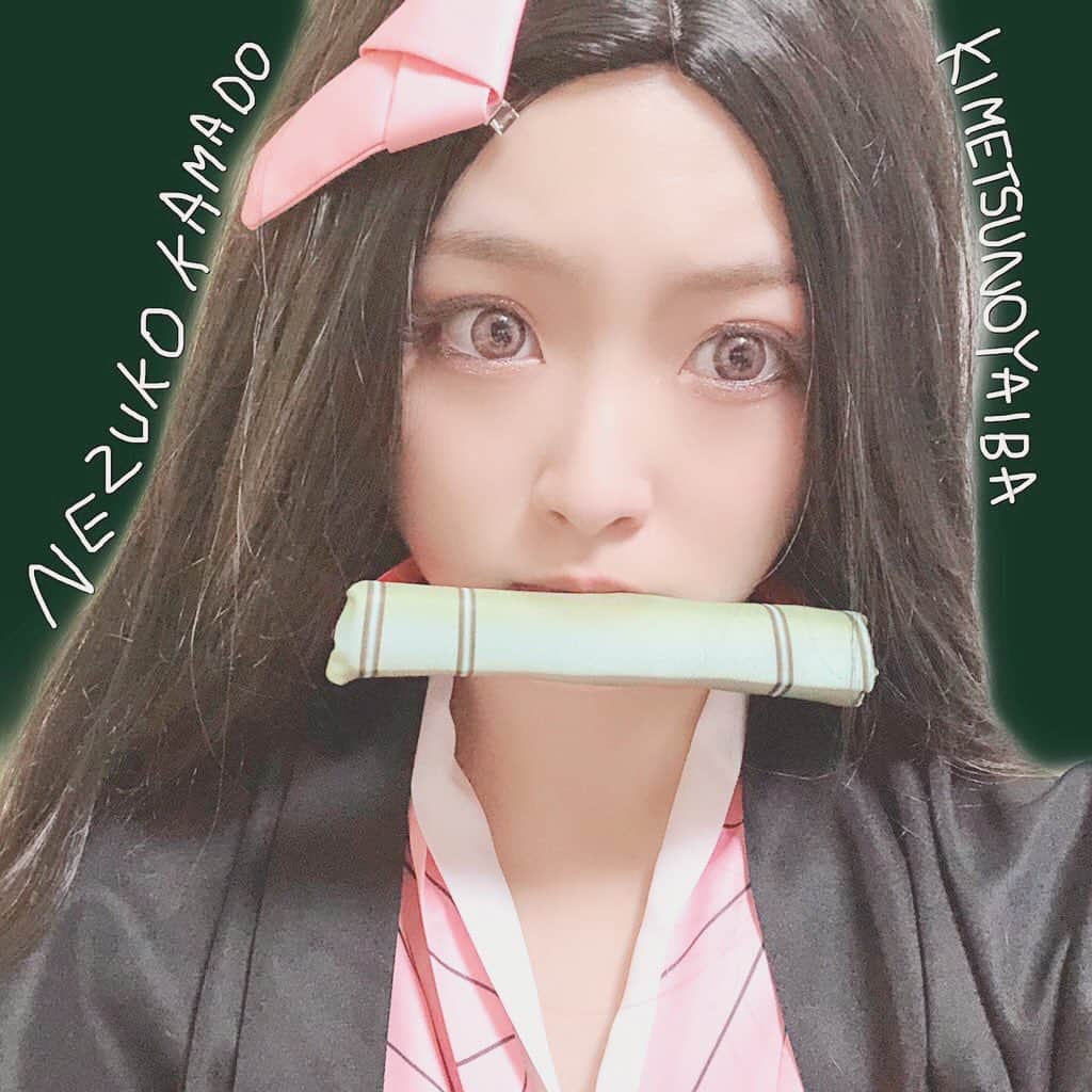 万喜なつみさんのインスタグラム写真 - (万喜なつみInstagram)「#鬼滅の刃　#禰豆子  #コスプレ #kimetsunoyaiba  #nezukokamado」11月24日 14時50分 - natsumi_poi