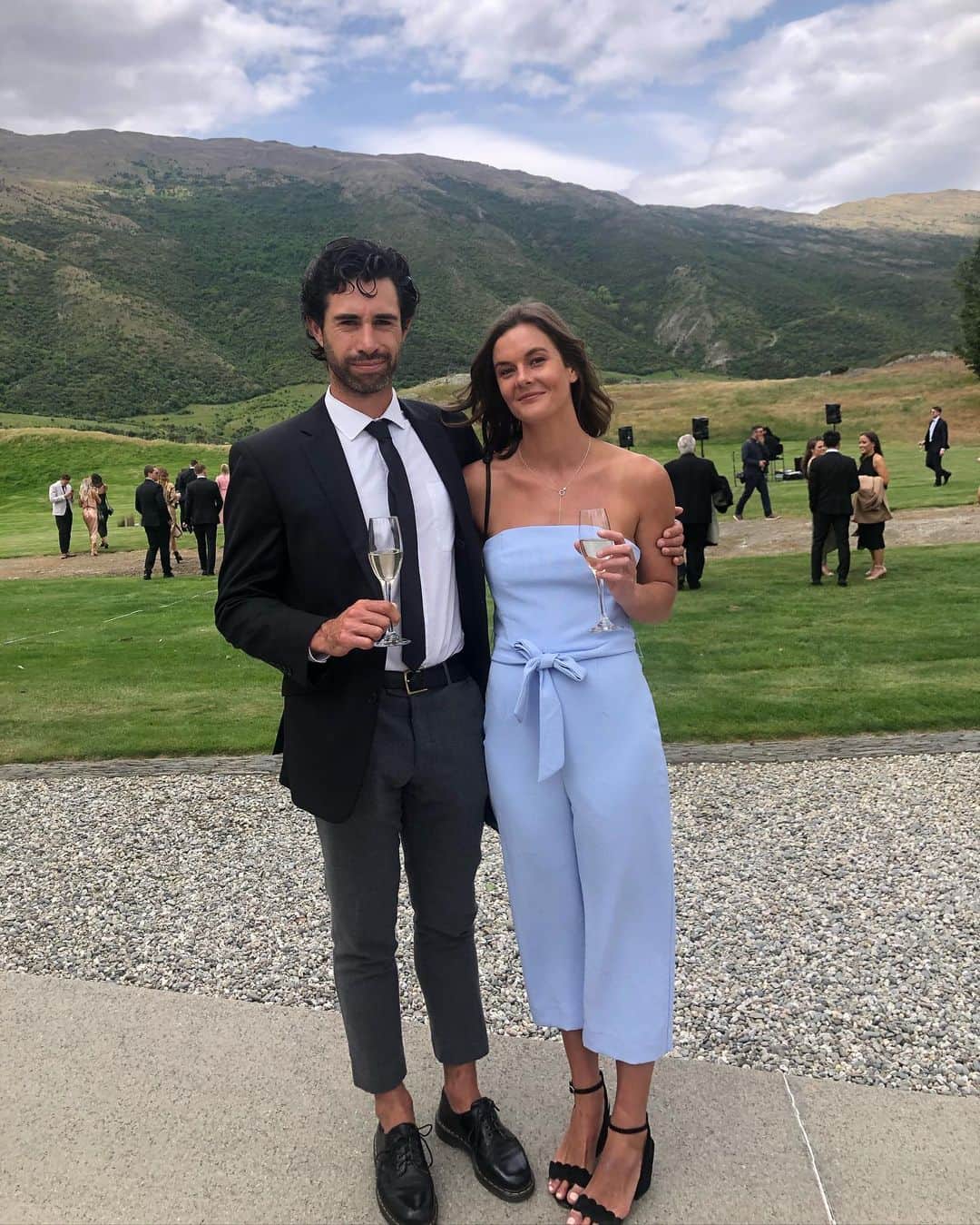 Zoe Ballantyneのインスタグラム：「Celebrating love with my love and a few (a lot) of happy tears. 🖤 Congratulations to the newlyweds @kenziekeenan_ and @samkjeffries. #keenffries #keenforsam」