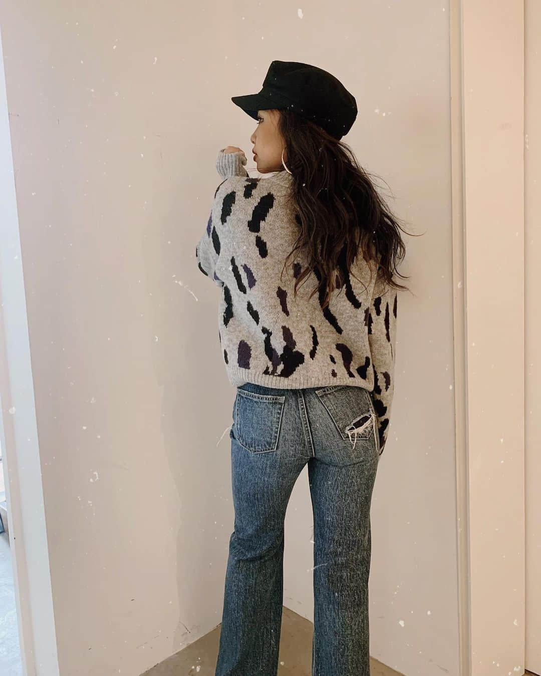 Yumaikaさんのインスタグラム写真 - (YumaikaInstagram)「leopard knit...🐆🎩 @gydajp #gyda」11月24日 15時33分 - _yumaika_