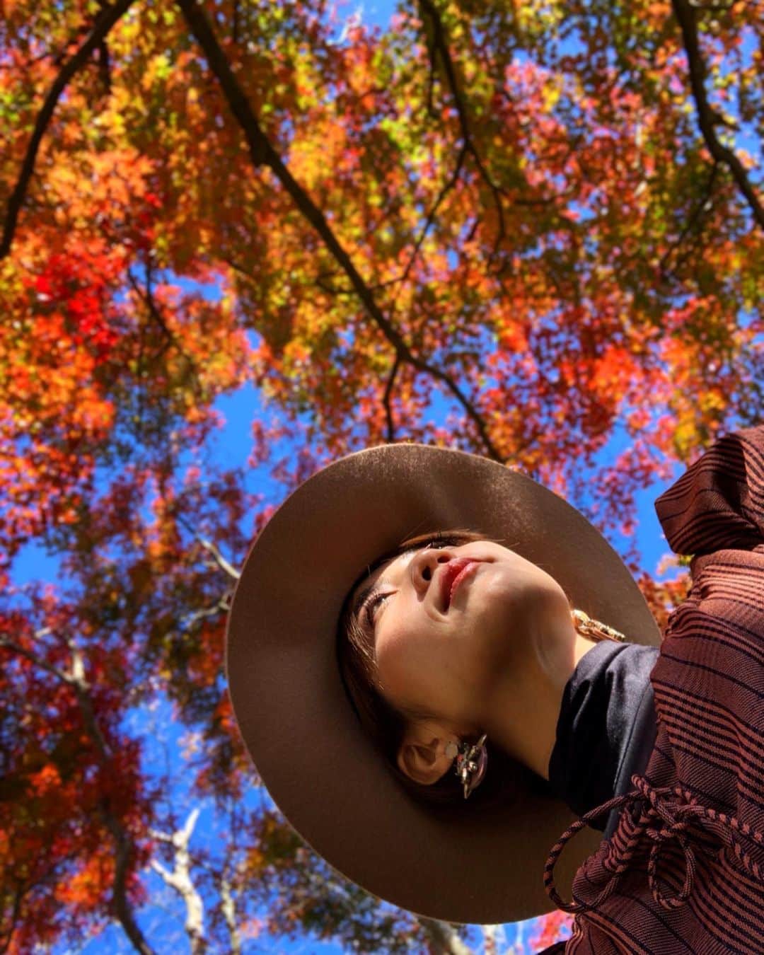 渡辺由布子さんのインスタグラム写真 - (渡辺由布子Instagram)「🍁 ・ Out for a little stroll in #Hakone .Autumn leaves everywhere.  温泉旅行ついでに#箱根 をぶらり散歩。紅葉は今が見頃かも♡  #紅葉狩り #また #服が同化してる #日本再発見  #autumnleaves  #autumncolors  #weekendgetaway  #discoverjapan  #hotsprings  #🍁 #🇯🇵」11月24日 16時06分 - watanabe_yuko