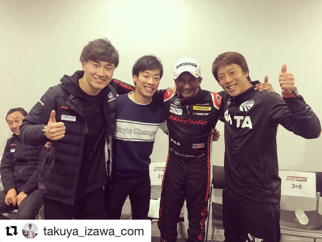 福住仁嶺さんのインスタグラム写真 - (福住仁嶺Instagram)「ナレインさん優勝しました😭  Congratulations ! @narainkarthikeyan  #supergtxdtm」11月24日 16時18分 - nirei_fukuzumi