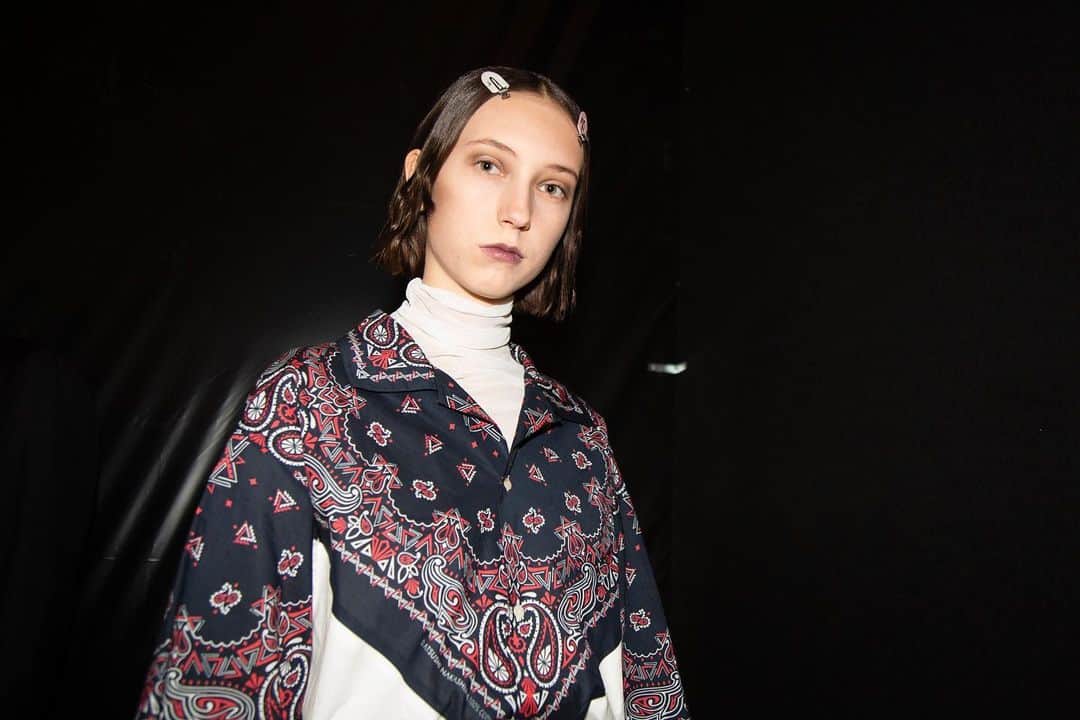 アツシナカシマのインスタグラム：「#atsushinakashima #アツシナカシマ #mfw #milanofashionweek #catwalk #défilé #backstage」
