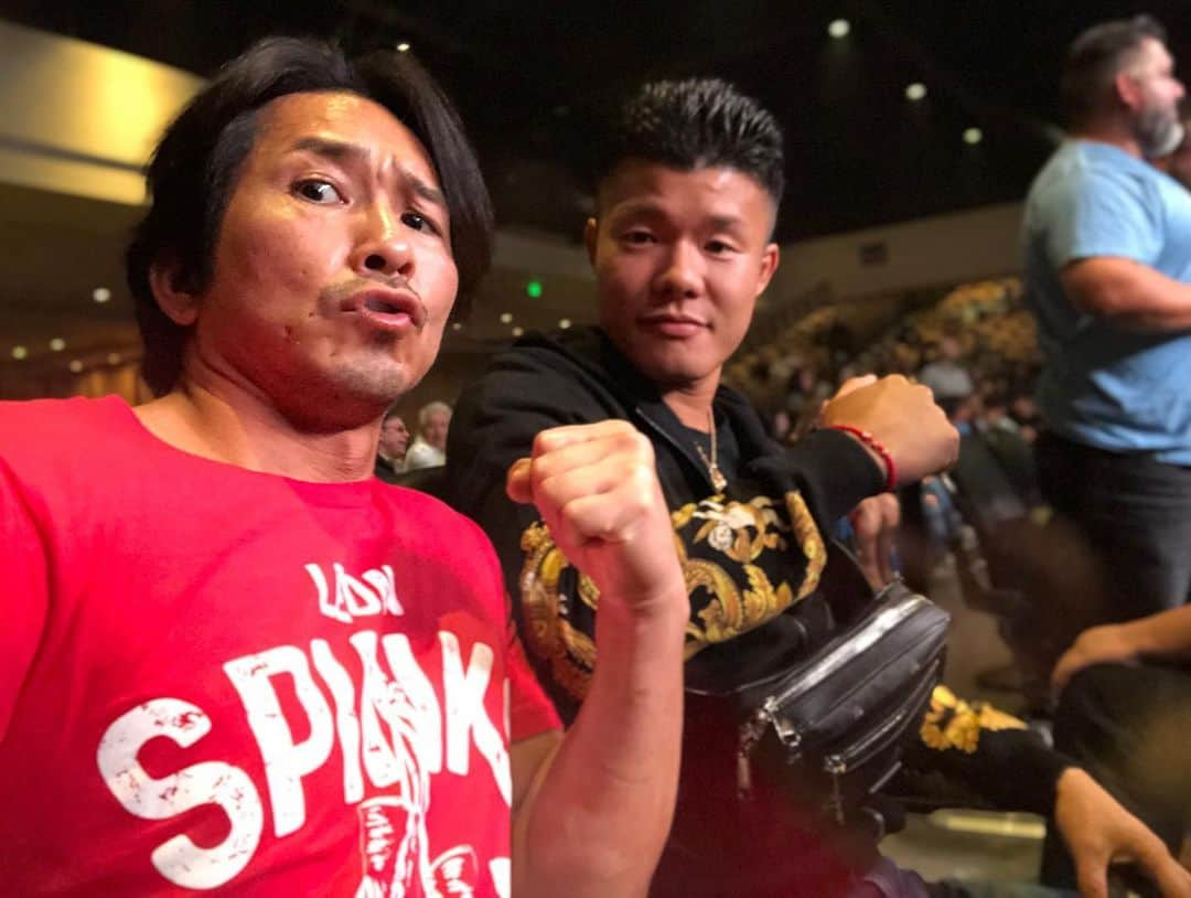 虎牙光揮さんのインスタグラム写真 - (虎牙光揮Instagram)「#ボクシング観戦 #boxingmatch #championship #indio #california #usa @tomokikameda」11月24日 19時36分 - mickeykoga