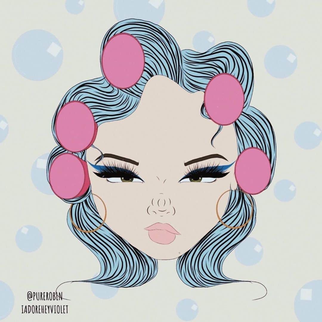 HEY VIOLETのインスタグラム：「a little self care sunday, baby🧼💦 @iadoreheyviolet」