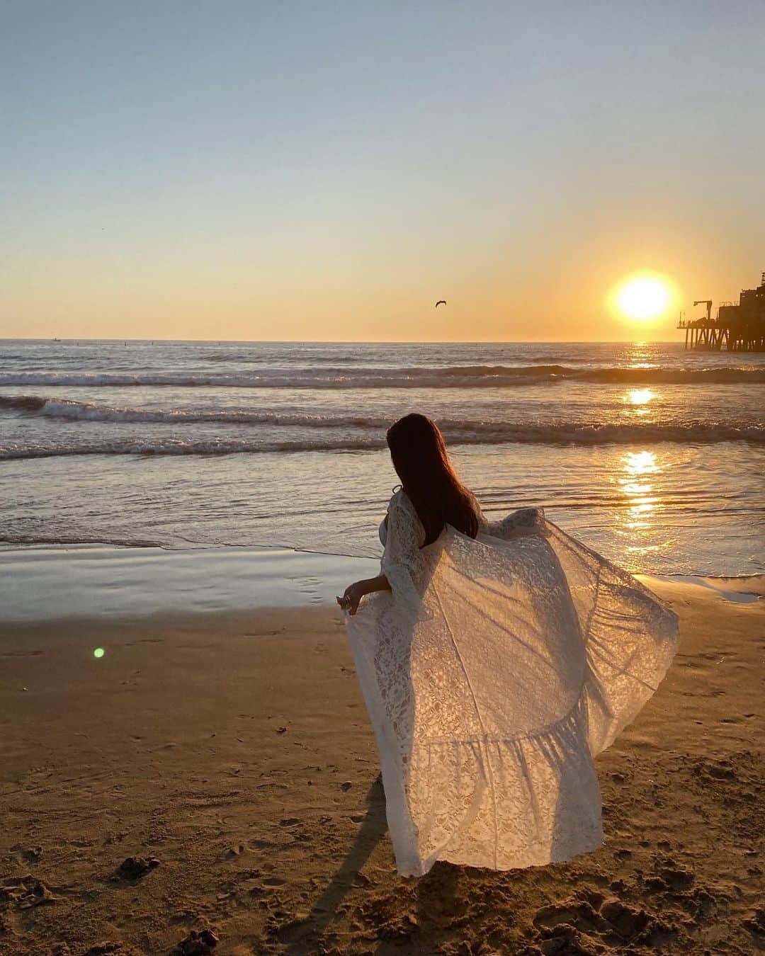 梯真奈美さんのインスタグラム写真 - (梯真奈美Instagram)「またこの綺麗なsunset見れたらいいなぁぁぁ🌙✨💘 #sunset #beach #la #losangeles」11月24日 23時00分 - official_manami