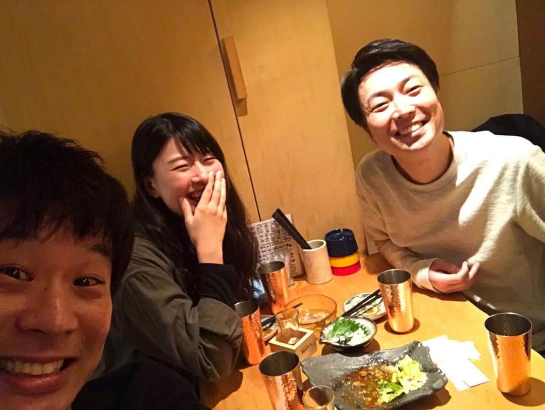 信濃岳夫さんのインスタグラム写真 - (信濃岳夫Instagram)「今日のおディナーは。  鮫島ちゃんと伊丹と！！ 楽しいー！！」11月24日 23時54分 - takeoshinano