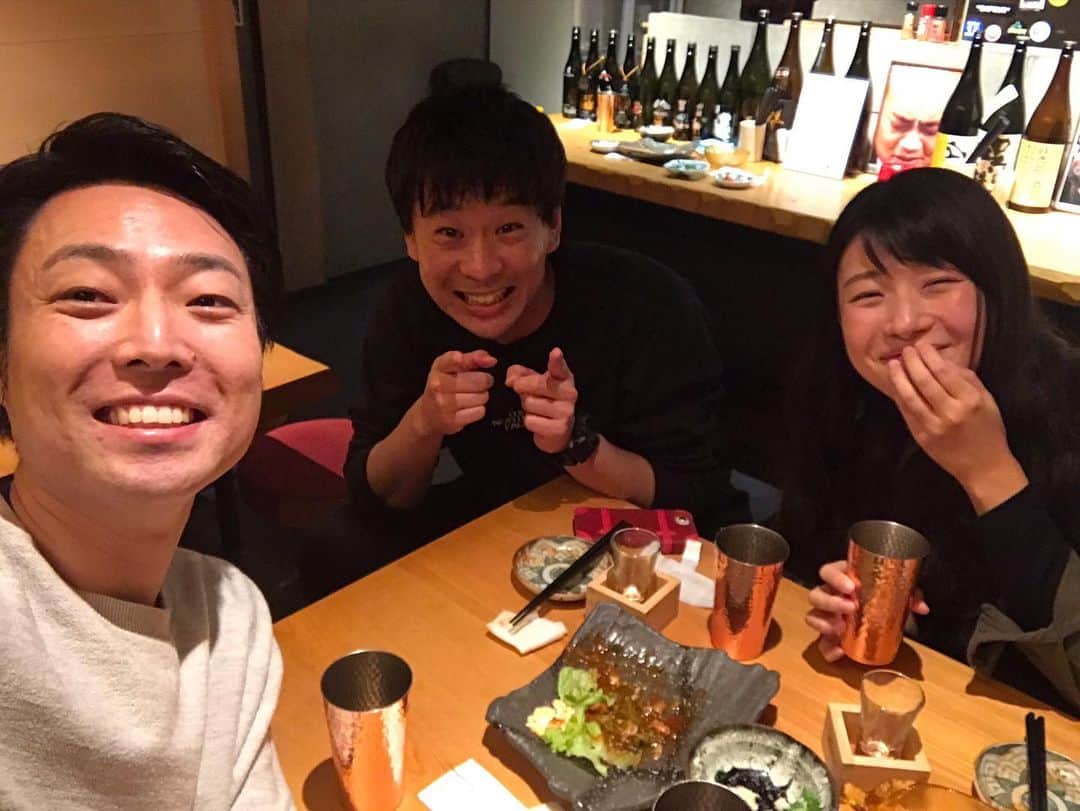 信濃岳夫さんのインスタグラム写真 - (信濃岳夫Instagram)「今日のおディナーは。  鮫島ちゃんと伊丹と！！ 楽しいー！！」11月24日 23時54分 - takeoshinano