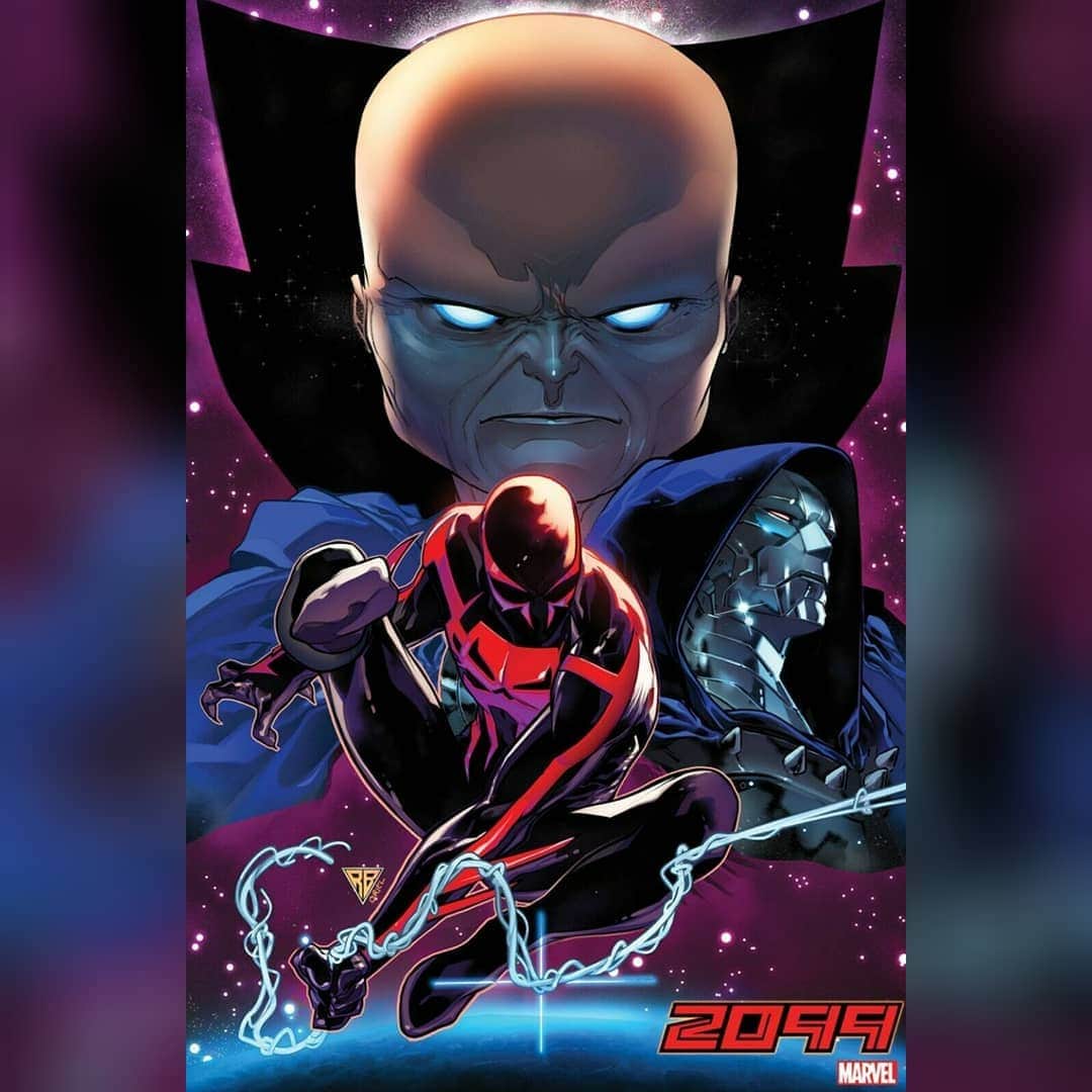 RB Silvaのインスタグラム：「2099 OMEGA Variant Cover. Fantastic colors by David Curiel. #RBSilva #Spiderman2099 #Spiderman #Marvel #marvelcomics」