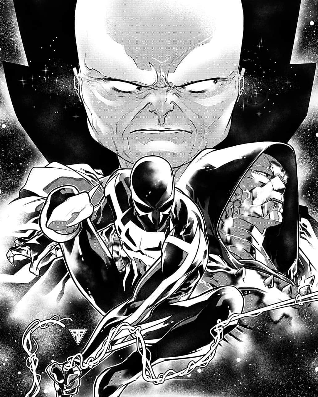 RB Silvaのインスタグラム：「2099 OMEGA Variant Cover. #RBSilva #Spiderman2099 #Spiderman #Marvel #marvelcomics」