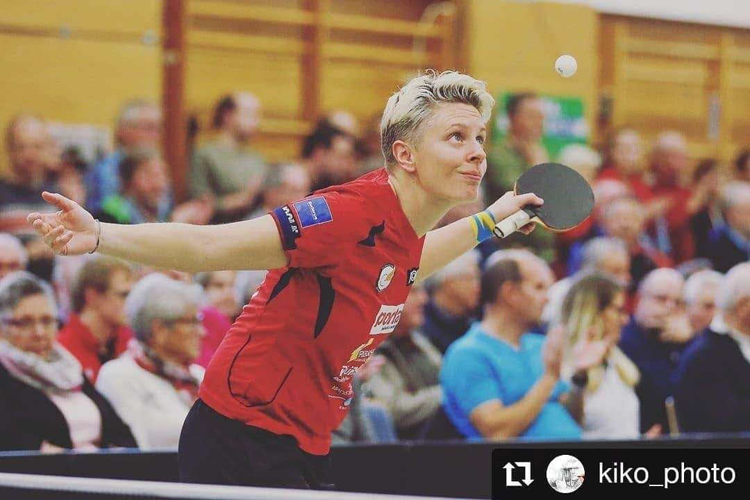 マチルダ・エコームさんのインスタグラム写真 - (マチルダ・エコームInstagram)「Back with my partner in crime, winning 6-0 against Langstadt 🥳 #bundesliga @damentischtennisbundesliga 📸 @kiko_photo #tabletennis #tischtennis」11月25日 4時04分 - matiekholm