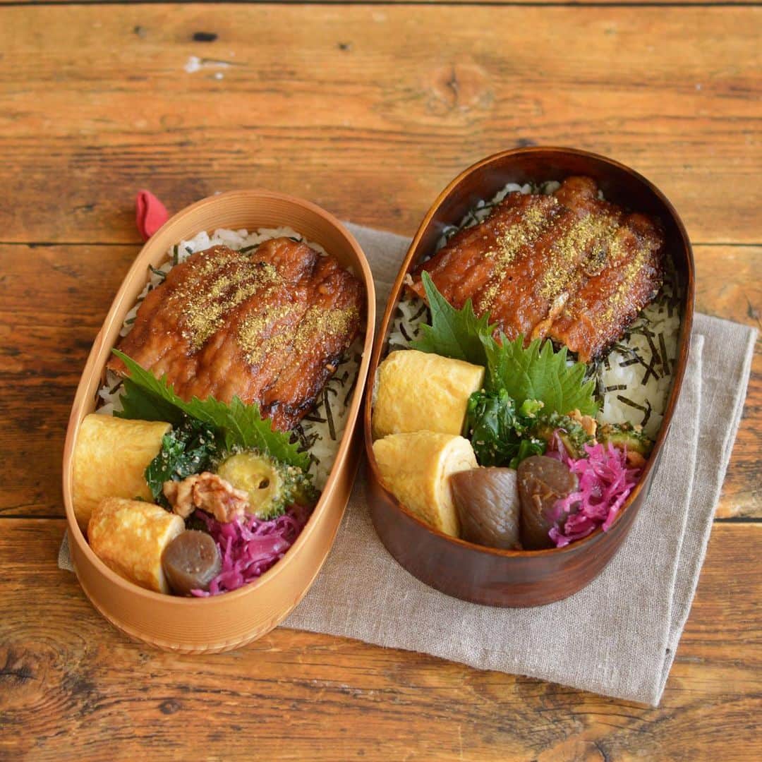 yukiyoさんのインスタグラム写真 - (yukiyoInstagram)「2019.11.25* ・ 今日のお弁当 秋刀魚の蒲焼きどーん 出汁巻 ほうれん草白だしごま和え こんにゃく甘辛煮 ゴーヤ味噌炒めなど ・ ・ 日々の食事をちゃんとカロリー計算してみたら 思いっきりオーバーしている事が判明 ・ 太るわけだなー ・ ・ ・ さてどうしようか😂 ・ ・ #酒を抜け ？笑 ・ ・ #お弁当 #obento #bento #lunch #lunchbox #onthetable #japanesefood #暮らし #曲げわっぱ #豊かな食卓 #lin_stagrammer #ロカリ #エルグルメ #朝時間 #フーディーテーブル #おうちごはんLover #マカロニメイト #IGersJP」11月25日 8時57分 - quiestla7