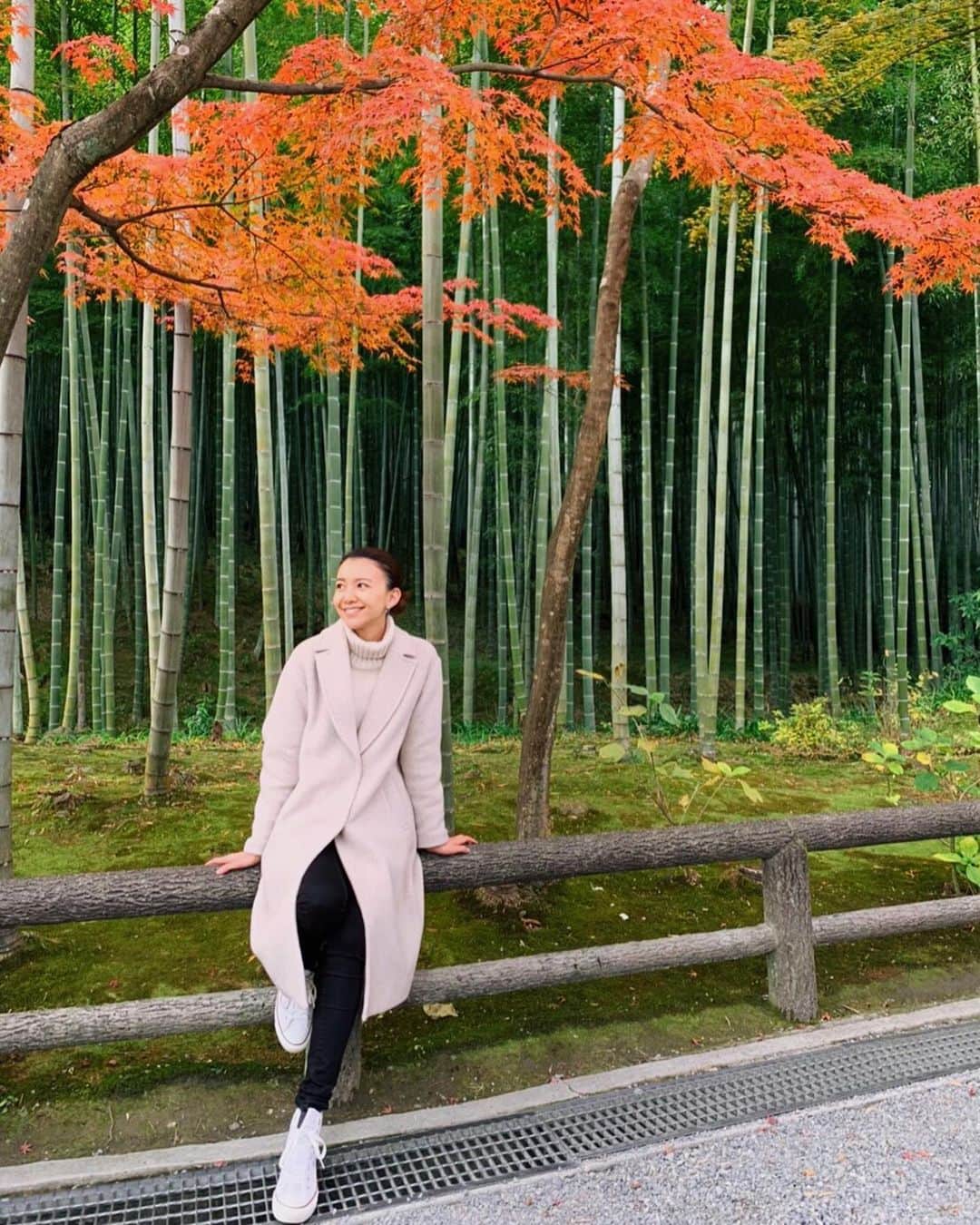 大出千尋のインスタグラム：「. 癒された週末、大阪&京都旅🍁🍁 . 京都の紅葉は、最高な見頃でした✨ . #京都#紅葉#もみじ#kyoto」