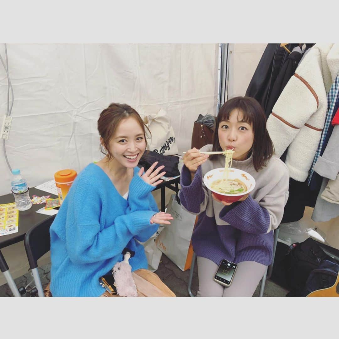 武田訓佳さんのインスタグラム写真 - (武田訓佳Instagram)「#森ちゃんのラーメンフェスタ2019 第2幕も参加してきました🍜❤️ 楽しくておいしくて ずーっとわろてた😂💕 ・ ・ デイサービス🌼 (このユニット名なじんだかな？笑) 「憧れの北新地」は 超超超豪華バージョン🤤✨ 広原かおりさん、fg美馬さん！ ・ もう、ここ北新地かな？ あれ、私酔ってるかな？ ってなる。笑笑 ・ 盛り上げてくださったみなさま、 ありがとうございました😊💕 ・ ・ ラーメンもたくさんたべた！！ 悩みに悩んで、 分けっこしながらあれもこれも🍜🐷❤️ ・ #みんなのらぁ麺阿飛流  たまり醤油がたまらないコク💕 とっても私好みだった🤤 ・ #坦々麺専門店enishi フェットチーネみたいな太麺！ クリーミーでスパイシーで絶品💓 ・ ・ 他ももう、全部。 美味しすぎました😩💗 最高🤟🏻万歳🙌🏻 ・ ・ ・ #ラーフェス #写真 #たくさん撮ってもろた #楽しすぎて #しゃくれてたりするけど #楽しそうやからよし ← #せり姉かわゆ #カメラロール #ただのファン #❤️ #デイサービス #北新地 #😂」11月25日 12時30分 - kunika0117