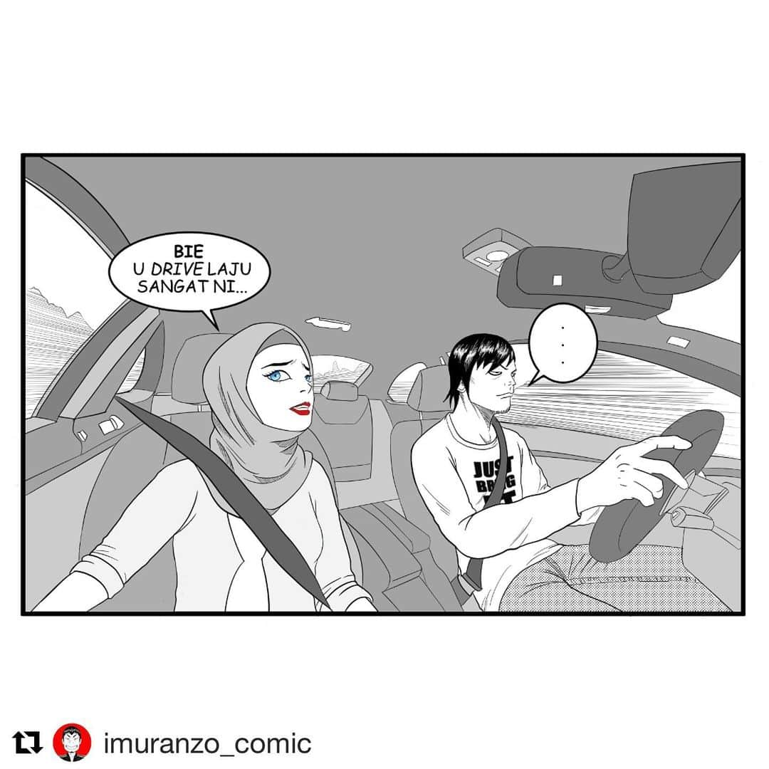 Koleksi Komik Malaysiaさんのインスタグラム写真 - (Koleksi Komik MalaysiaInstagram)「#Repost @imuranzo_comic with @get_repost ・・・ DONT DRIVE LAJU-LAJU' 🚗💨⛔ Bila nak drive laju2 tu ingatlah orang yang tersayang disebelah anda ☺☺☺ .  Kalo x... kene marah dengan diorang fufufu🗣😡😠 . . . . 👉Follow @imuranzo_comic for more !🍫 . . . #imuranzo @imuranzo_comic . . . . ➖➖➖➖➖ 🎌HASHTAGS🎌➖➖➖➖➖ #komik #komikmalaysia #koleksikomikmalaysia  #komikstrip #gengkomik #komikharian #drawing #mangadrawings  #imuranzo」11月25日 13時51分 - tokkmungg_exclusive