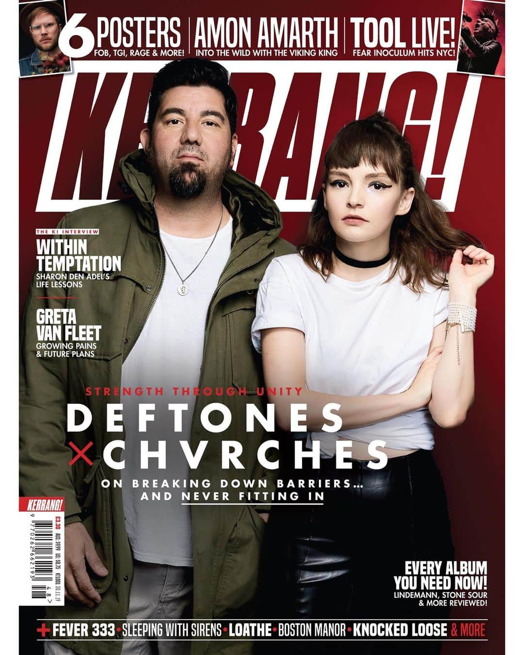 Kerrang!さんのインスタグラム写真 - (Kerrang!Instagram)「In this week’s issue – out Wednesday, November 27 – Deftones’ Chino Moreno and CHVRCHES’ Lauren Mayberry join forces for an epic conversation. Pre-order the mag now and get it delivered straight to your door, anywhere in the 🌍: Kerrang.Newsstand.co.uk」11月26日 1時41分 - kerrangmagazine_