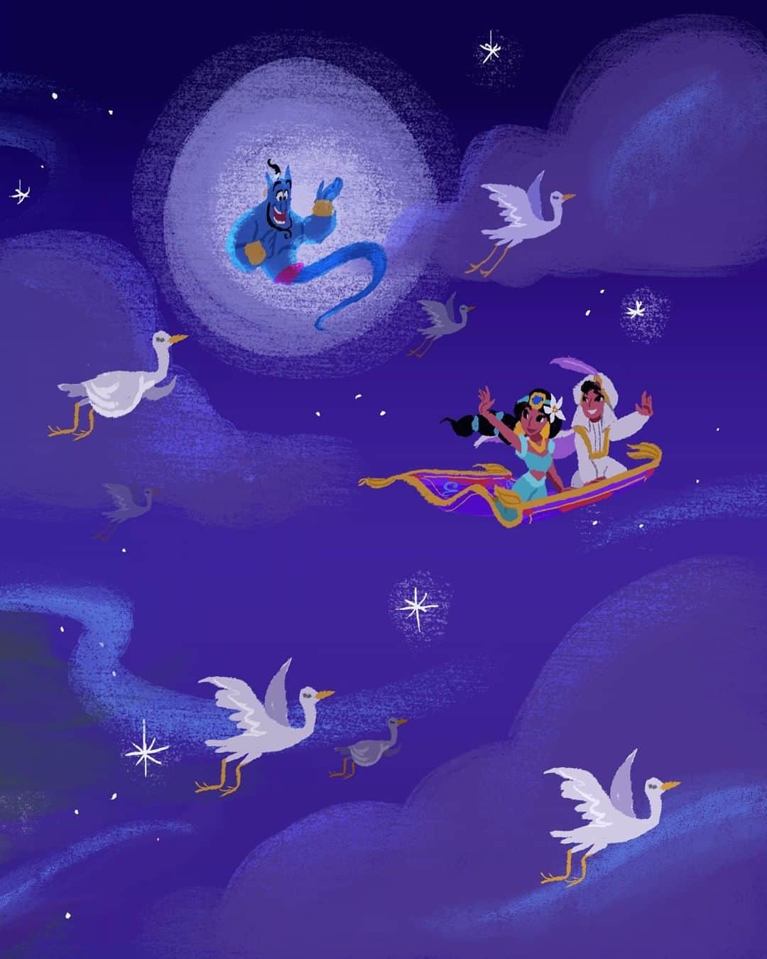 Disneyさんのインスタグラム写真 - (DisneyInstagram)「Swipe for unbelievable sights! Happy Anniversary to the animated classic Aladdin.」11月26日 2時00分 - disney