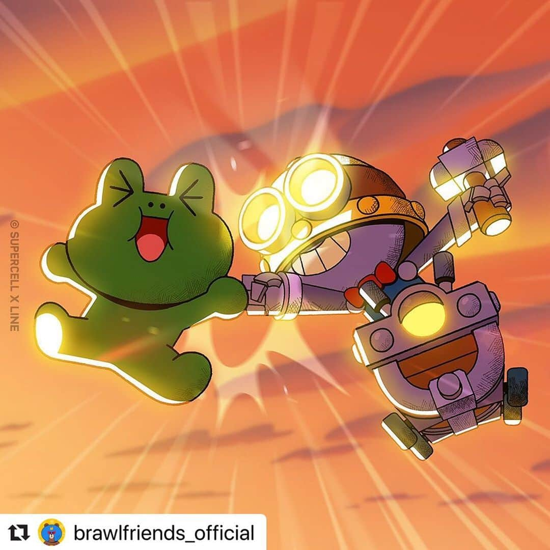 LINE FRIENDSさんのインスタグラム写真 - (LINE FRIENDSInstagram)「#Repost @brawlfriends_official with @make_repost ・・・ 왜 이제서야 만난거니❓ 마침내 영혼의 단짝을 찾은, 레너드와 칼!  Shook. Why didn't we meet sooner?  LEONARD & CARL. It was written in the stars. 💫  #라인프렌즈 #브롤스타즈 #LINEFRIENDS #BRAWLSTARS #LEONARD #CARL #BRAWLFRIENDS #COMINGSOON」11月25日 17時21分 - linefriends