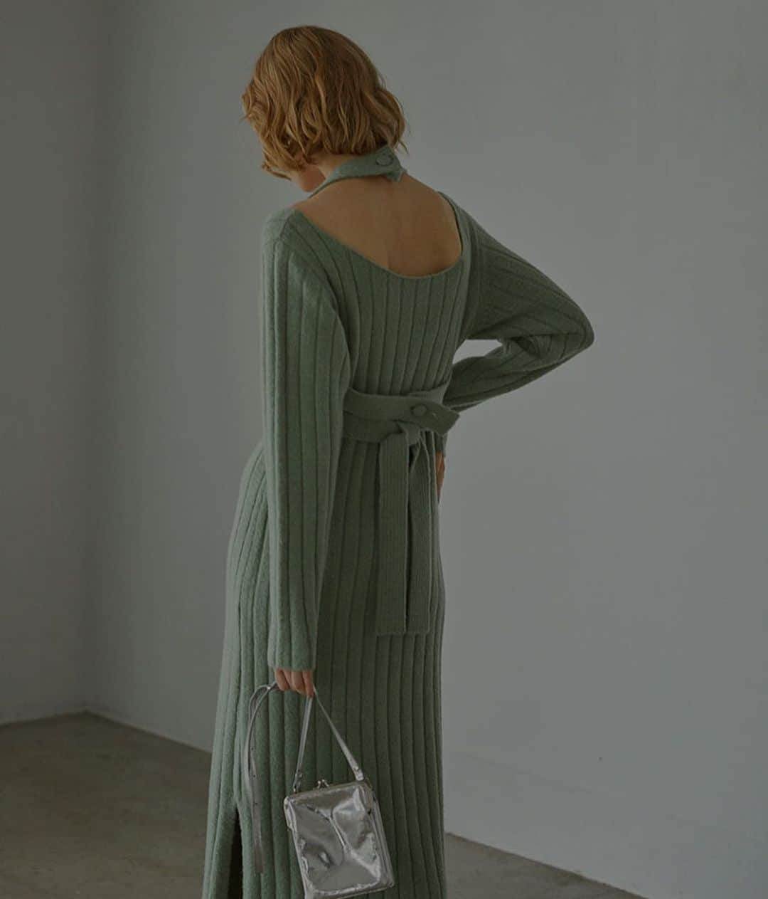 Ameri vintageさんのインスタグラム写真 - (Ameri vintageInstagram)「11.26(tue)12:00. UNDRESSED TAPE BUSTIER RIB LONG KNIT will be released by online. . #ameri #amerivintage #shopping #fashion #japan #knit #dress」11月25日 18時29分 - amerivintage