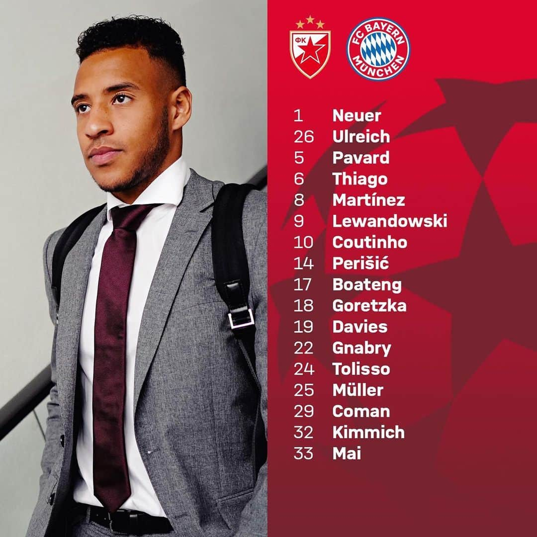 バイエルン・ミュンヘンさんのインスタグラム写真 - (バイエルン・ミュンヘンInstagram)「Our squad for #FKCZFCB. 🛫⭐️ . . #UCL #championsleague #MiaSanMia #FCBayern #packmas #SuitedbyBoss」11月25日 19時29分 - fcbayern