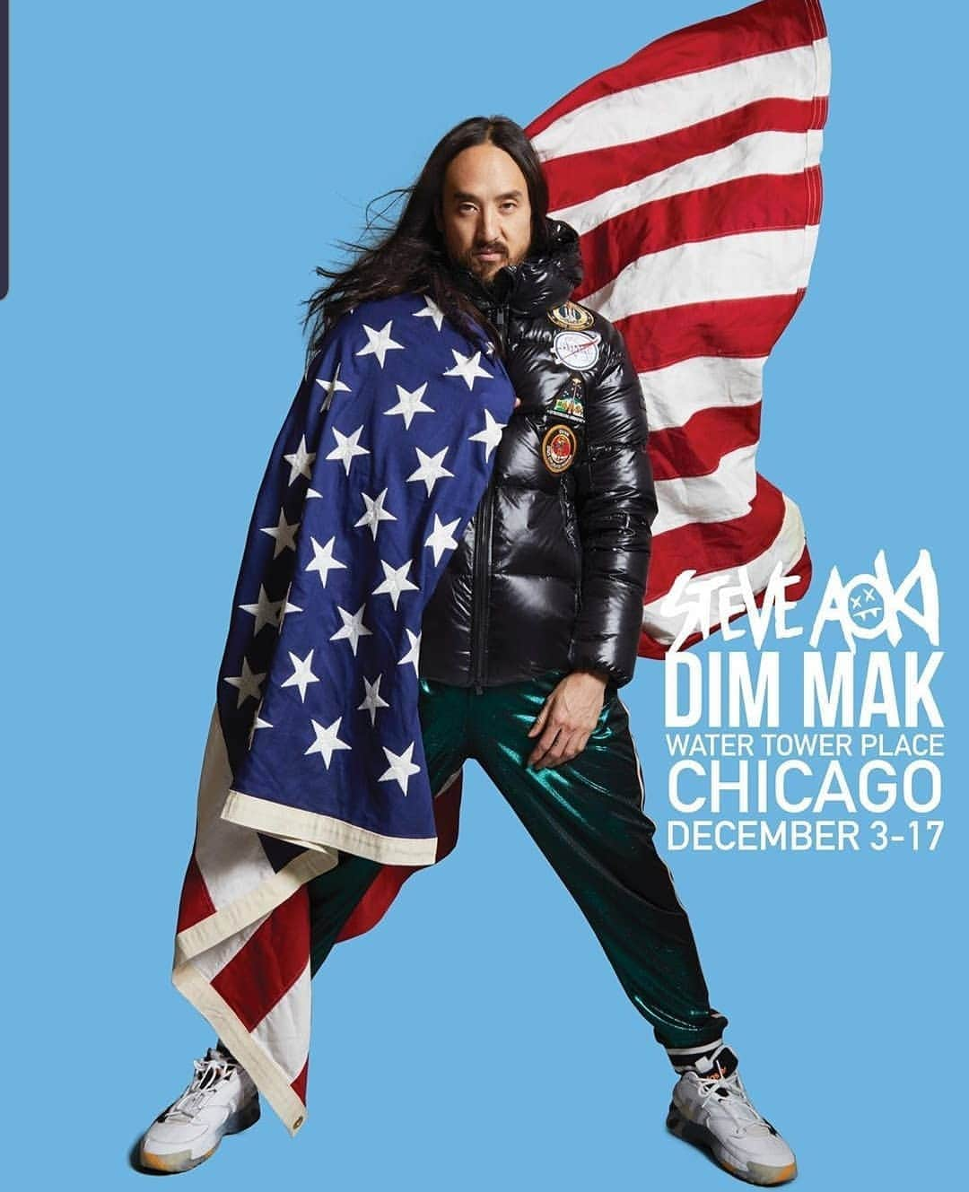 スティーヴ・アオキさんのインスタグラム写真 - (スティーヴ・アオキInstagram)「Chicago! I'm coming for u & I'm bringing some of the @dimmak posse. Throwing down at @WaterTowerPlace December 8th! Come thru and get weird with us at our pop up with @tatras_official. Come haaaang See u then. More info DM @dimmakcollection」11月25日 20時09分 - steveaoki