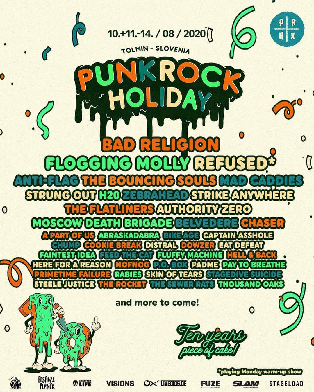 Bad Religionさんのインスタグラム写真 - (Bad ReligionInstagram)「Kicking off the week with a new European festival announcement. Heading back to @punkrockholiday 🇸🇮 again in August. Tickets and info at www.punkrockholiday.com #BadReligion #PunkRockHoliday #EpitaphRecords」11月25日 20時19分 - badreligionband