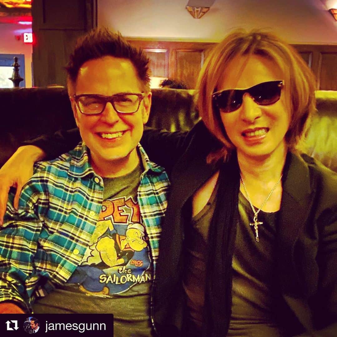YOSHIKIさんのインスタグラム写真 - (YOSHIKIInstagram)「So cool to hang out with my friend who is seriously the most amazing writer and director! Repost: @jamesgunn "My friend @yoshikiofficial came to visit me on the set of #TheSuicideSquad and hang out for the weekend. Great way to wind down after a heavy, hard, and wonderful week of shooting. #スーサイドスクワッド  #ジェームズガン 監督」11月25日 20時20分 - yoshikiofficial