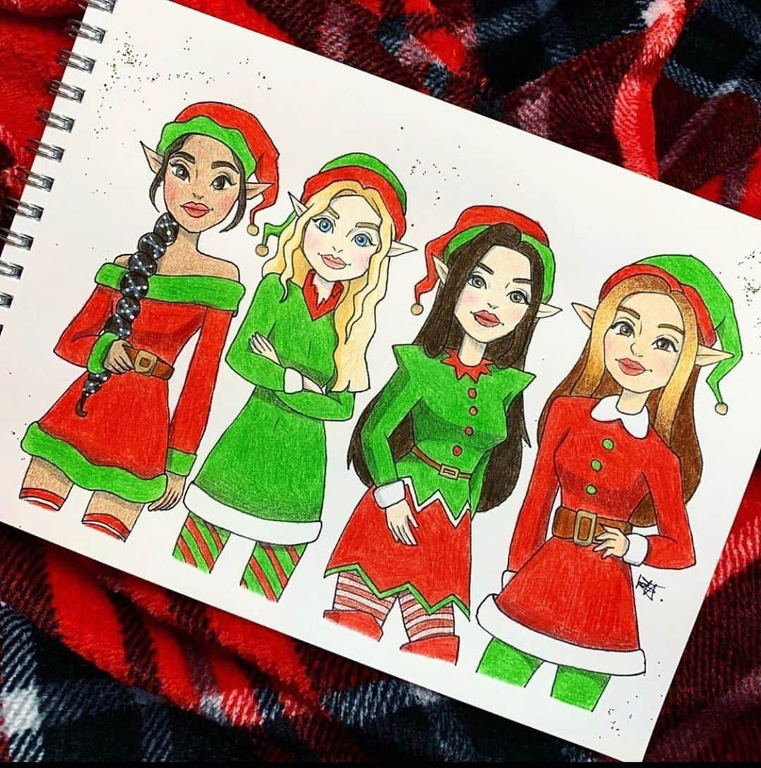 リトル・ミックスさんのインスタグラム写真 - (リトル・ミックスInstagram)「@holly.elizabeth.art is amazing!! We stan 😍😍😍😍 #OneIveBeenMissing 🎁🎄」11月25日 22時56分 - littlemix