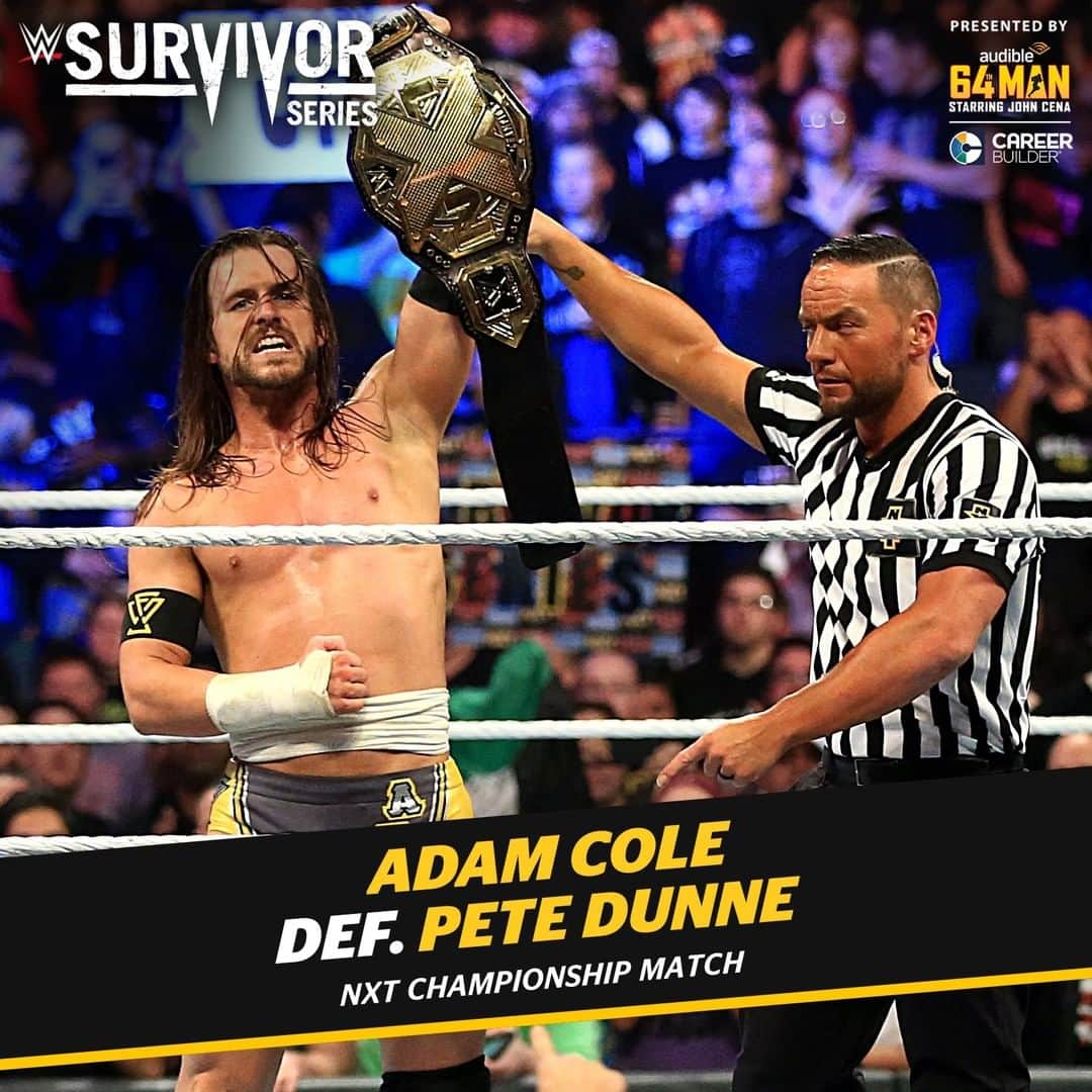 WWEさんのインスタグラム写真 - (WWEInstagram)「As you swipe ➡️ through #SurvivorSeries, you'll count a whopping FOUR victories for @wwenxt...」11月26日 0時30分 - wwe