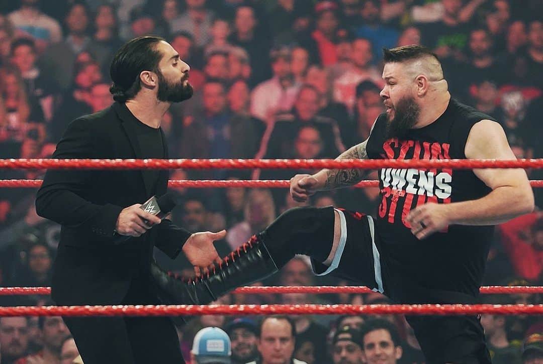 WWEさんのインスタグラム写真 - (WWEInstagram)「@wwerollins addressed his concerns with the #RAW locker room, but #KevinOwens disagreed...」11月26日 10時17分 - wwe
