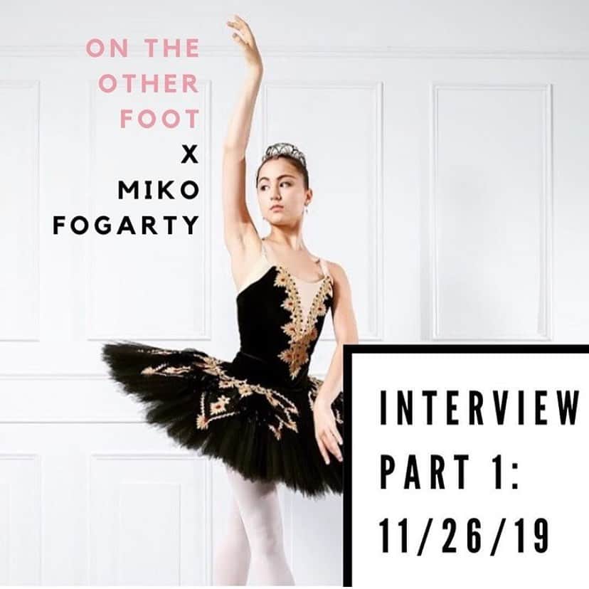 ミコ・フォガティのインスタグラム：「So honored to have been invited to be a part of a podcast with @otherfoot.pod where we discussed all about my journey to! Go check it out by visiting their account! ❤️ @otherfoot.pod  Tutu by: @dqdesigns」