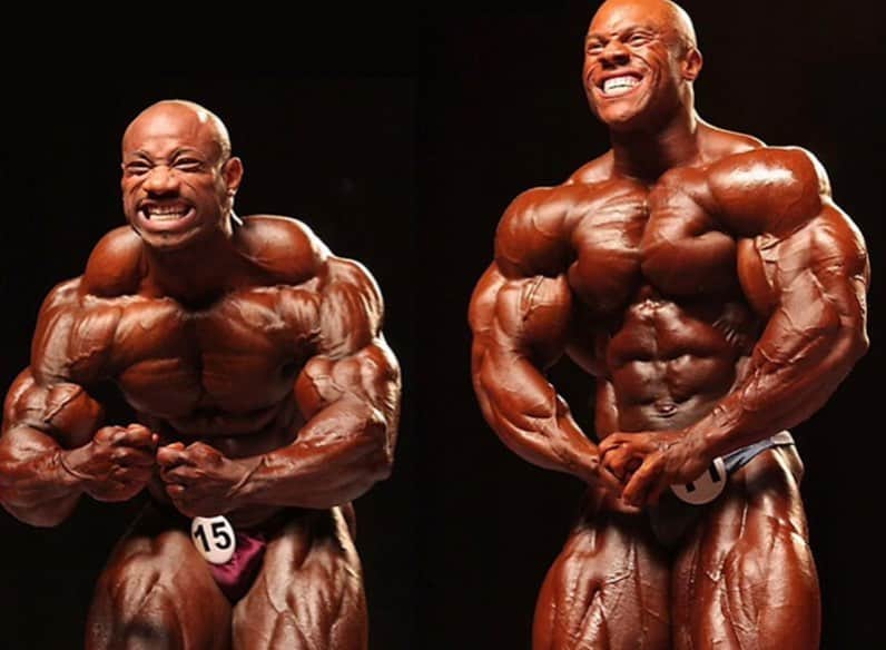 Phil Heathのインスタグラム：「I would like for everyone to wish @mrolympia08 a Happy 50th Birthday!!! He’s definitely one of bodybuilding’s greatest champions and OLDEST haha. But seriously, Dexter, you have exhibited the perseverance and ability which only comes from hard work, intelligence and truly an iron will to never give up and produce some incredible successful moments. I salute ya and although I give you a bunch of jokes, it’s all in good fun because that’s what friends do right?! Ok ok ok now I just can’t resist this moment to bring home the razzing of this old man who calls himself “The Blade”. For your 50th I feel it’s necessary to send some gifts being that I am “The Gift” so, I’m sending you some more of that geritol tonic you like, along with some Ensure Shakes, some Sketchers with the extra padding on the soles, a Poster of you at the Last Supper, an ancient sea turtle because you both are about the same age and are becoming extinct, some Vick’s Vapor Rub for those long hours climbing up the stairs in your house before bed and last but not least, a t-shirt that says, Old Lives Matter haha. Ok my G love you and I truly wish you a great freaking day because you’ve accomplished so much that I’m positive you will be even more motivated for the next 50yrs to come! #Dexters50thBirthday #HesReally150butLooks25 #HeWonTheMastersOlympia #HesWonTheMrOlympiaToo  #HesThePrezOfOldAssFckInc #HeIsShredded #HesAChampion #HesAGoodDude #HesGotAGreatFamilyToo」