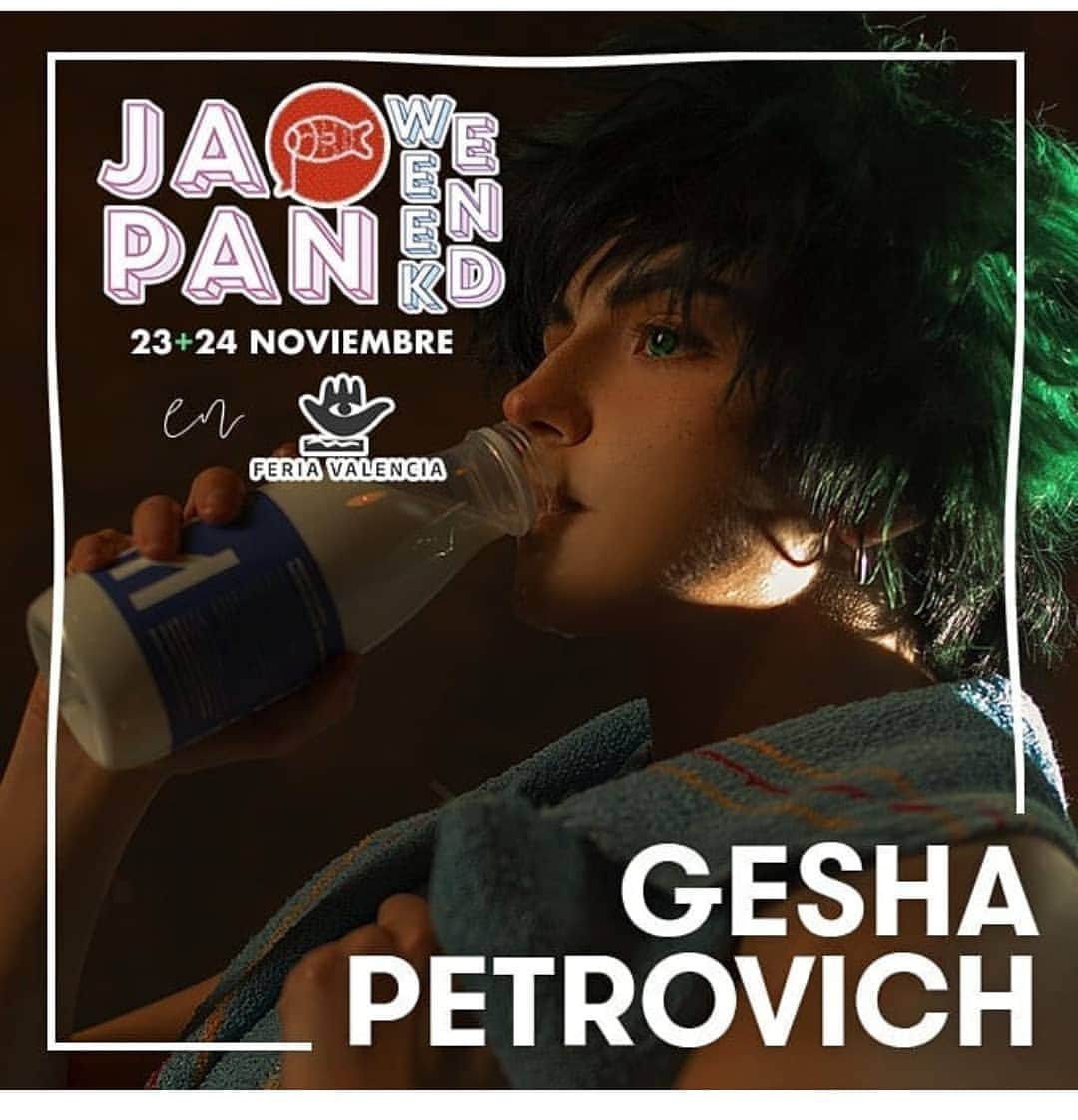 Gesha Petrovichさんのインスタグラム写真 - (Gesha PetrovichInstagram)「Thanks @japanweekend Valencia for this weekend 😭😭😭❤️❤️❤️❤️ I forgot how I love your chill and fun atmosphere ❤️❤️❤️🇪🇸 Hope to see you in next year too❤️ Right now I landed in Moscow for 3days. Next event @dokidokicity Mexico 🇲🇽😎」11月26日 4時42分 - petrovichgesha