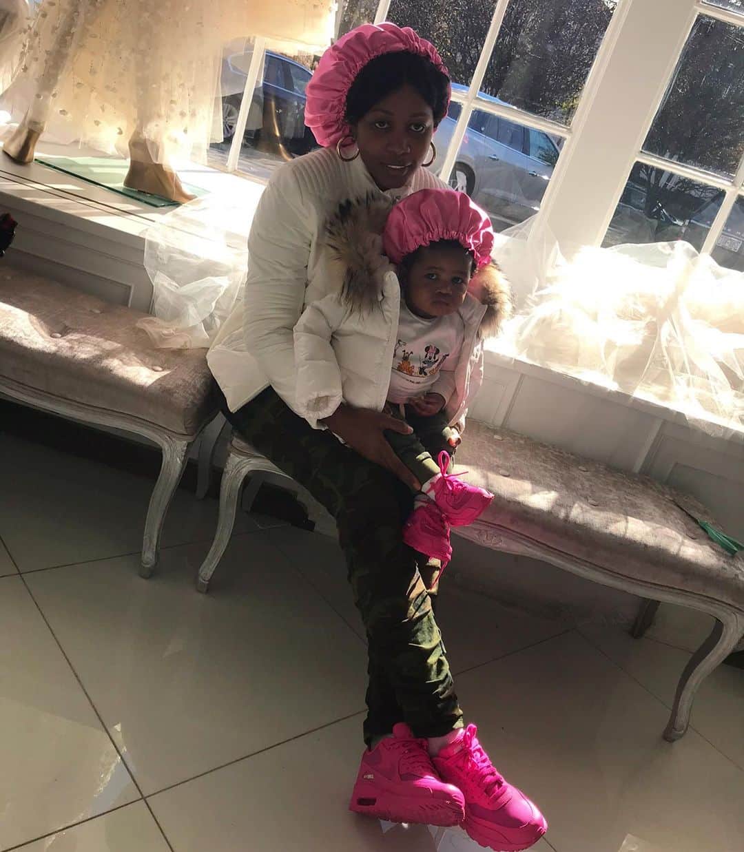 レミー・マーのインスタグラム：「Yupppp, down to the bonnet!👩‍👧 #KenzieGirl #Reminisces #RemAndMac #RemyMa @ReminisceMacKenzieMackie (Thank you Key😉😗)」