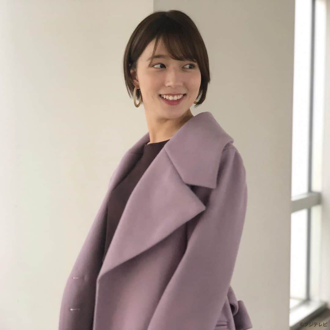 フジテレビ「めざましテレビ」さんのインスタグラム写真 - (フジテレビ「めざましテレビ」Instagram)「11月25日（月）きょう何着て行く？ ・ ファッション雑誌CanCamとコラボした お天気コーナー「きょう何着て行く？」 阿部華也子ちゃんの毎日のコーデを紹介♪ ・ 【きょうのコーデ】 コート→#エクラン 1万6000円 ニット→#アプワイザーリッシェ 1万3000円 スカート→#エクラン 1万1000円 靴→#ダイアナ 1万4000円 ピアス→#アネモネ 2900円 ・ 【コーデのポイント】 存在感たっぷりのラベンダーコートは 大きめの襟が小顔効果を叶えてくれるうれしいアイテム🧥✨ 流行中のブラウンコーデに羽織れば今っぽい着こなしが完成💁‍♀️ チェック柄スカートで大人の甘さもONしていきましょう💄 ・ #めざましテレビ #きょう何着て行く？ #阿部華也子 #今日のコーデ#コーデ #CanCam #今日のファッション#ootd #きょう何着て行く？は月〜金朝6時22分ごろ放送！」11月26日 6時39分 - mezamashi.tv