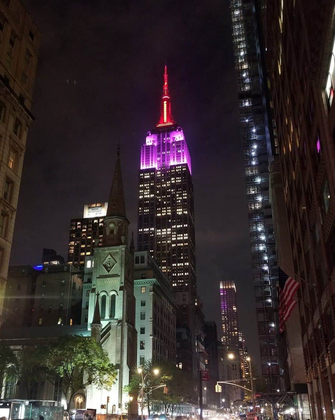 Empire State Buildingさんのインスタグラム写真 - (Empire State BuildingInstagram)「Shining our lights on the @lupusresearchalliance & its 2019 Lupus Breaking Through Gala by glowing in purple & red this evening. #LupusAwareness #BreakingThrough 💜❤️ . 📷: MarioTravels/TW #EmpireStateBuilding」11月26日 6時49分 - empirestatebldg