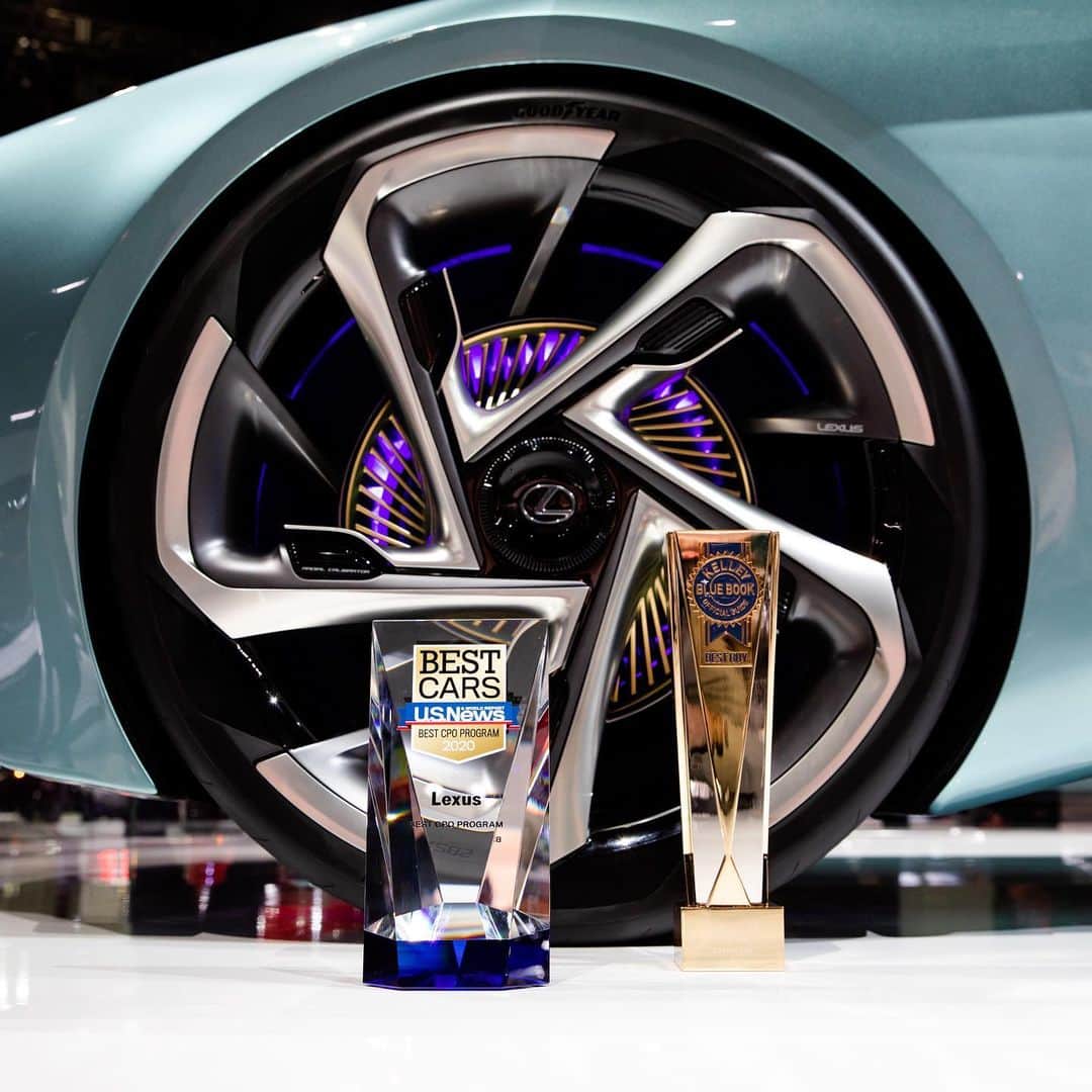 Lexus USAのインスタグラム：「Awarded and so appreciative! In addition to being named @usnewscars 2020 Best CPO Award Winner for our certified pre-owned vehicle program, we were also honored with the @kbb_com Best Buy Award in the Luxury category. #LAAutoShow」