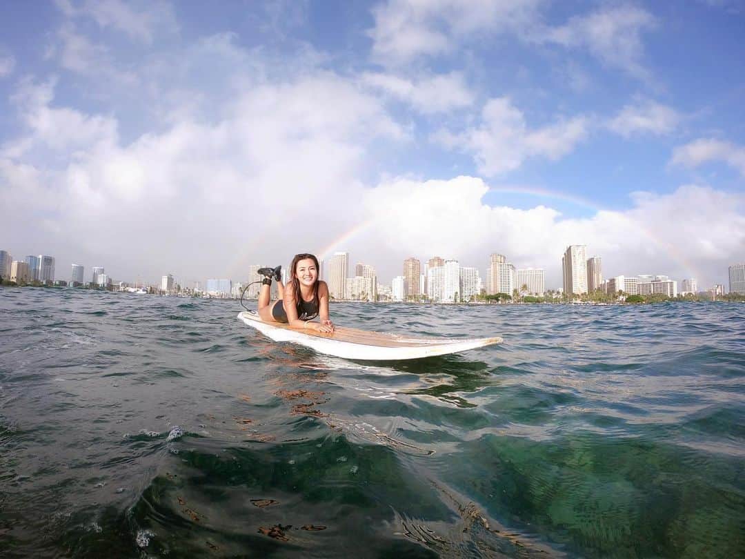 福王寺彩野さんのインスタグラム写真 - (福王寺彩野Instagram)「楽しかった😆🌈💗🏄‍♀️💓💞💕💘 #hawaii #overtherainbow #surftrip #girlstrip #surfergirlacademy #ハワイ #毎日サーフィン @surfergirlacademy」11月26日 19時28分 - ayano_fukuoji