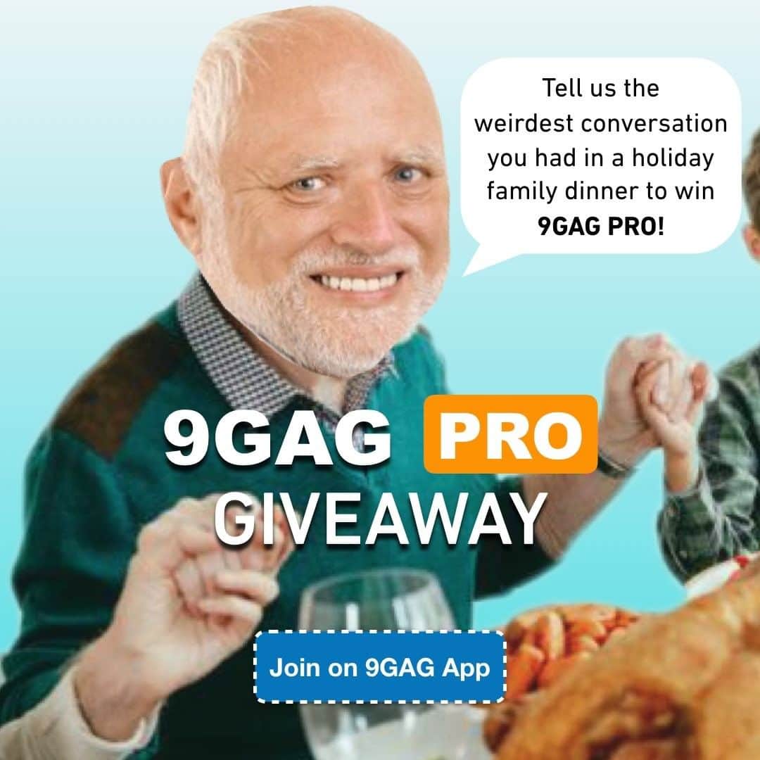 9GAGさんのインスタグラム写真 - (9GAGInstagram)「✨9GAG PRO Giveaway 🙌🏻 Get 9GAG App to join the giveaway and WIN exclusive features! ➡ Swipe for instructions.  @painharold will read your submissions later!」11月26日 19時40分 - 9gag