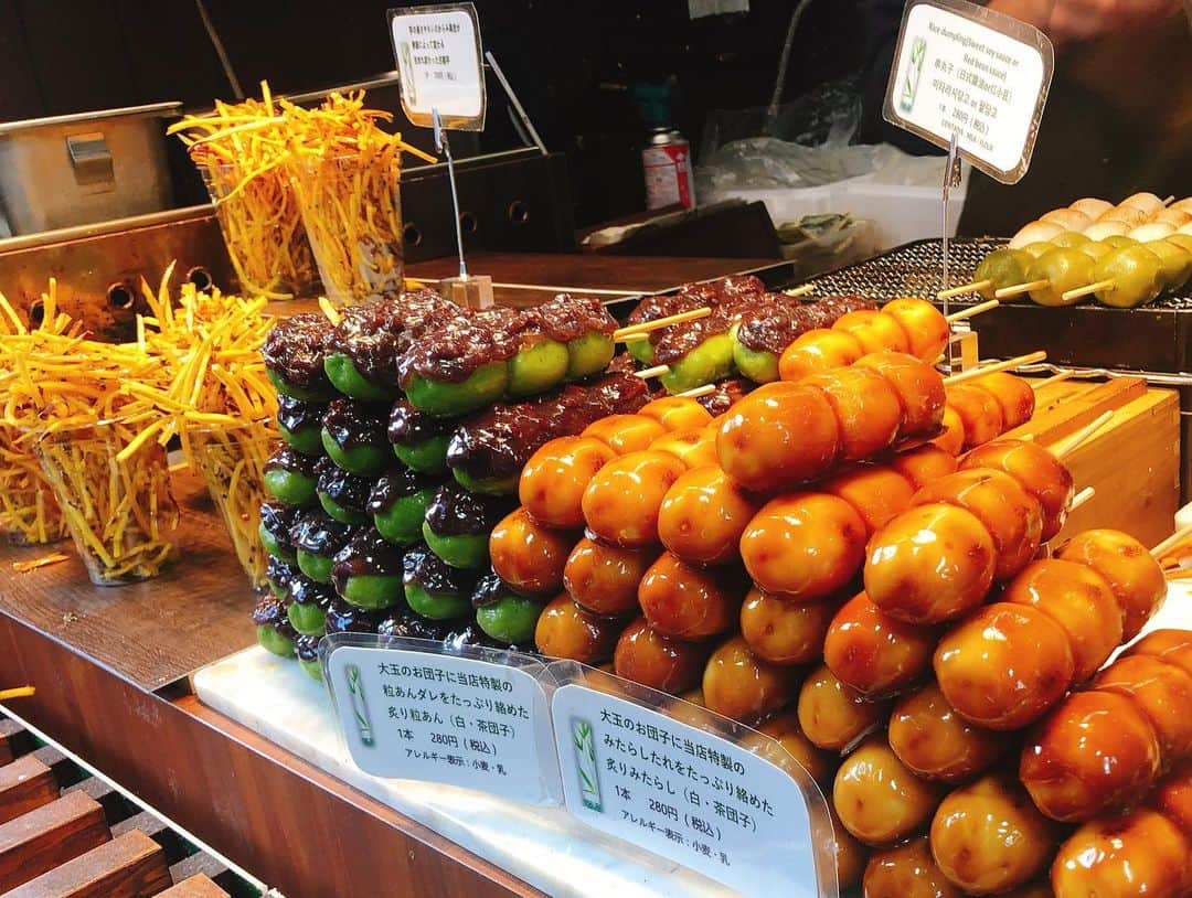 sayoさんのインスタグラム写真 - (sayoInstagram)「京都のおいしい食べ物たち♡  #japan#kyoto#sightseeing#potato#京都#観光#清水寺#錦市場#嵐山#travel#photo」11月26日 20時39分 - sayoteana