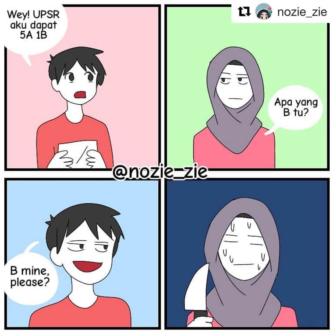 Koleksi Komik Malaysiaさんのインスタグラム写真 - (Koleksi Komik MalaysiaInstagram)「#Repost @nozie_zie with @get_repost ・・・ ✌✌ * * * Cane result UPSR tu? #komik #komikmalaysia #komikdigital #gengkomik #gengkomikmalaysia #gengkomikdigital #budakkomik」11月26日 13時37分 - tokkmungg_exclusive