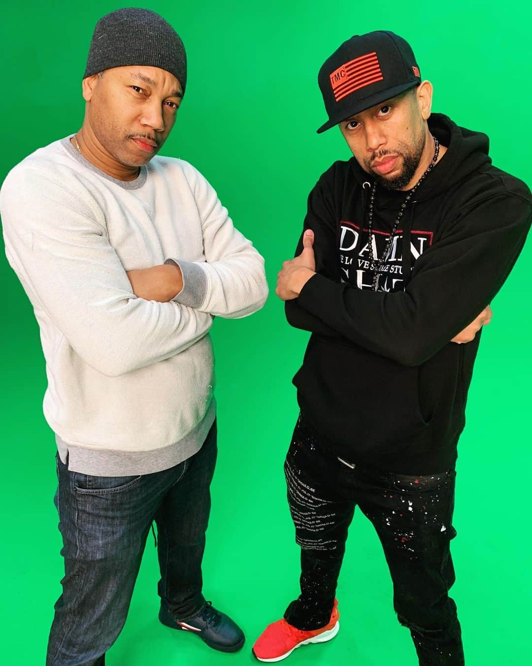 アフィオン・クロケットさんのインスタグラム写真 - (アフィオン・クロケットInstagram)「Been big bro since day 1. No questions @royalewatkins 🎤👑🔥✊🏽 . . #affioncrockett #royalewatkins #setlife @goldendenim @brilliancelmtd @themarathonclothing」11月26日 14時02分 - affioncrockett