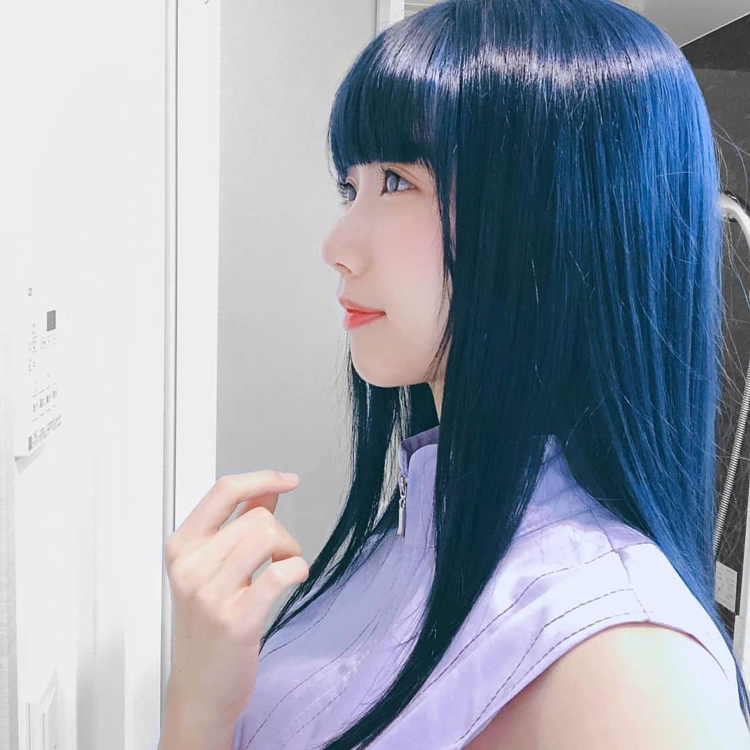 茶叶小果さんのインスタグラム写真 - (茶叶小果Instagram)「#ひなた #ナルト #hinata #naruto  髪を染めた　ʚ💙ɞ」11月26日 14時42分 - chayexiaoguo