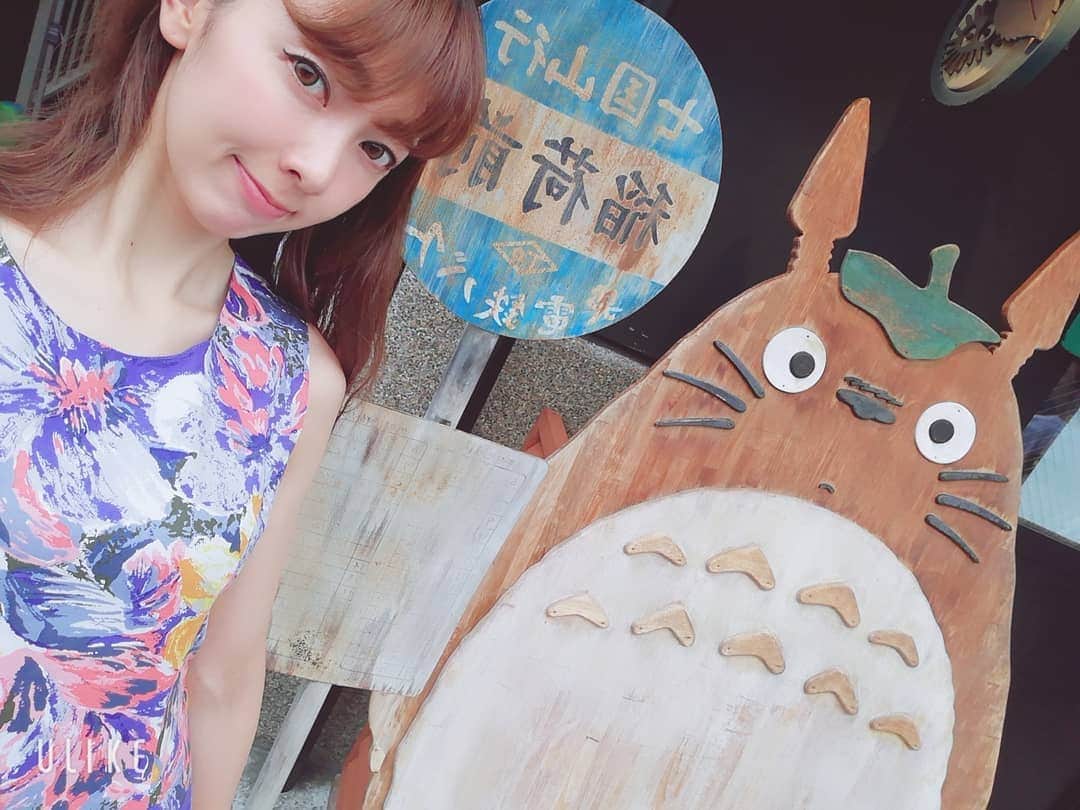 杉山由紀子のインスタグラム：「トトローーーー💓 * 以前、川越へいったときに遭遇✨ * 久しぶりにトトロ見たくなった☺️ * ネコバスのってみたい🤭 * * #トトロ #川越 #遭遇 #懐かしい #となりのトトロ #ネコバス」